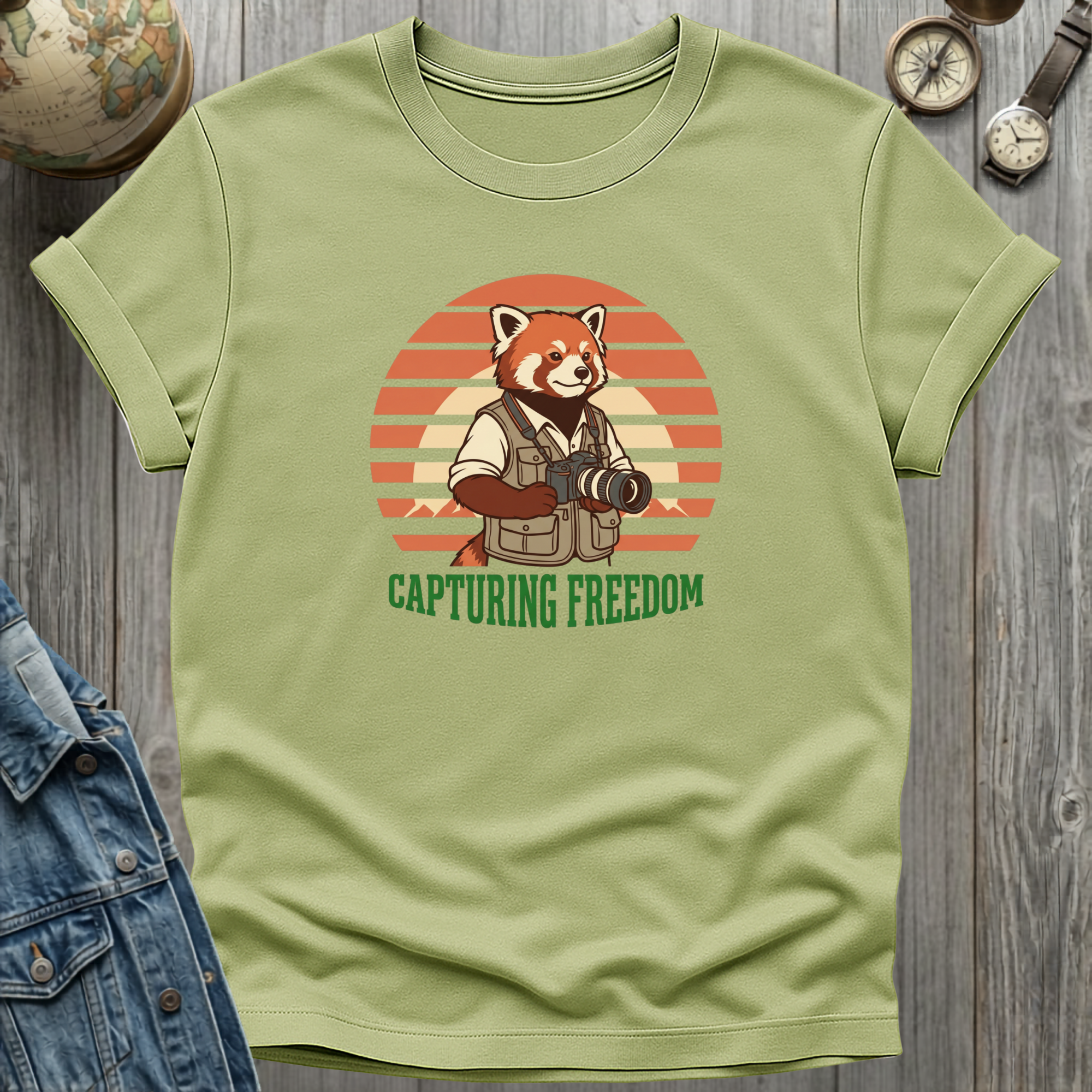 Red Panda Freedom T-Shirt