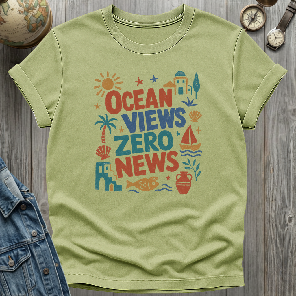 Ocean Views Zero News T-Shirt