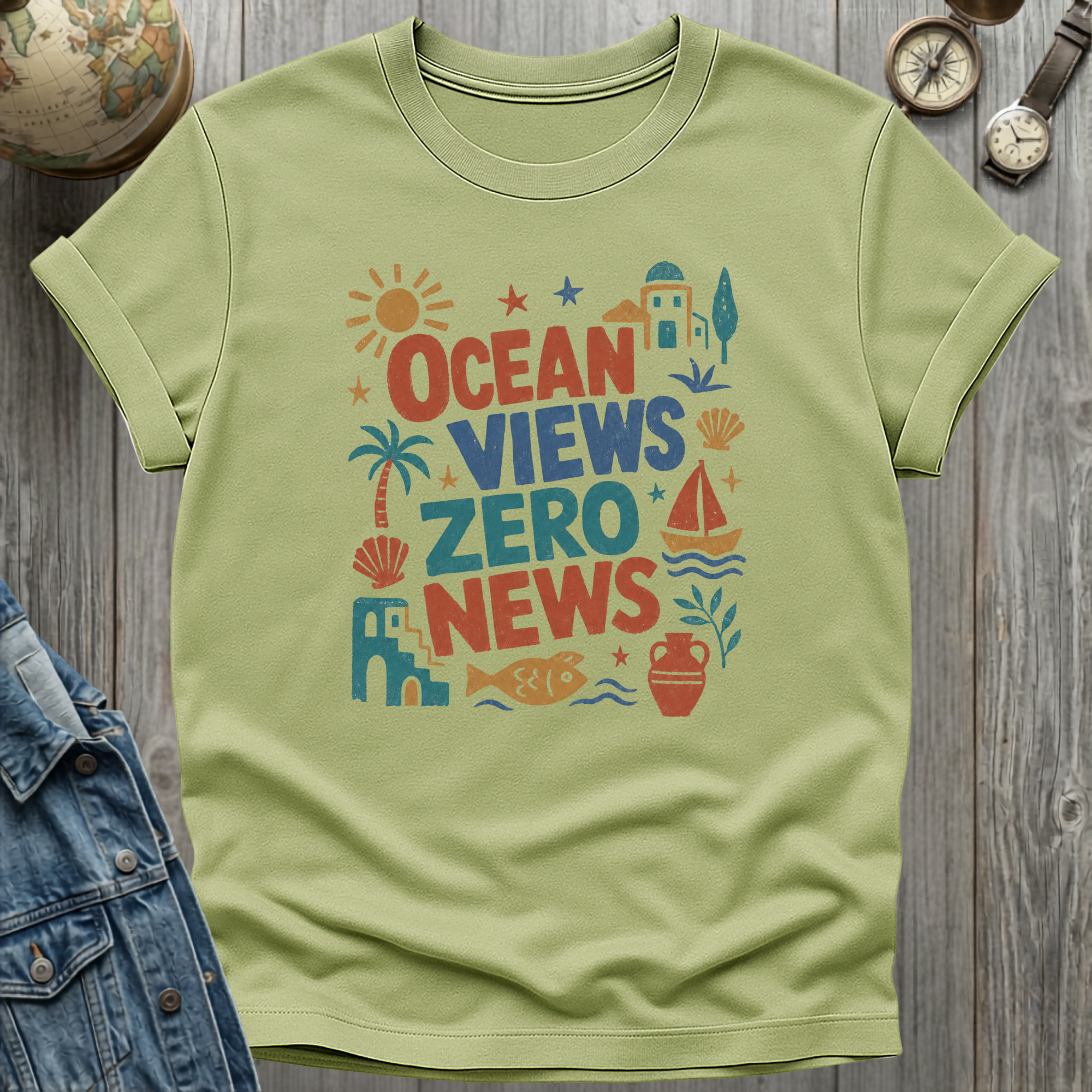Ocean Views Zero News T-Shirt