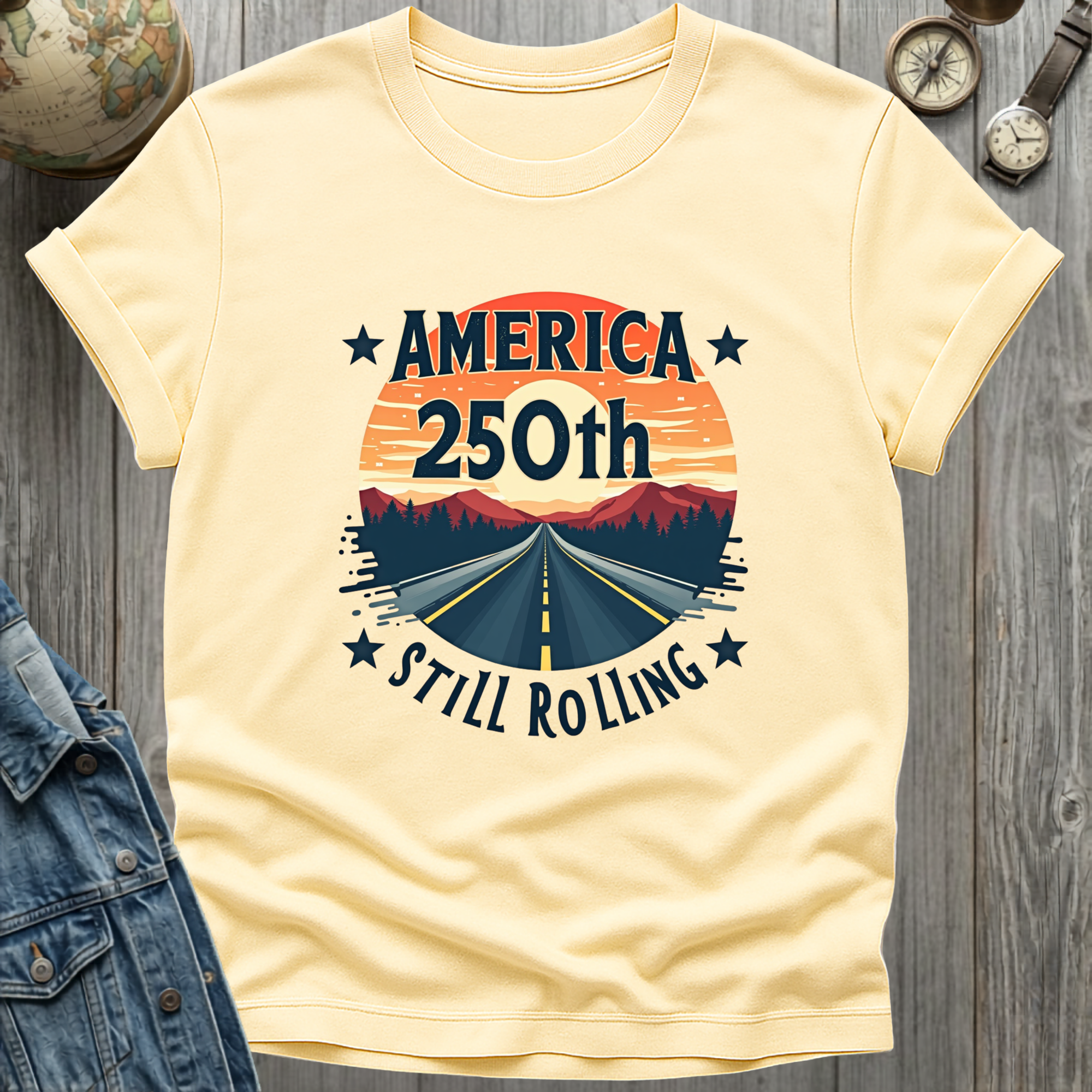 America 250th Still Rolling T-Shirt