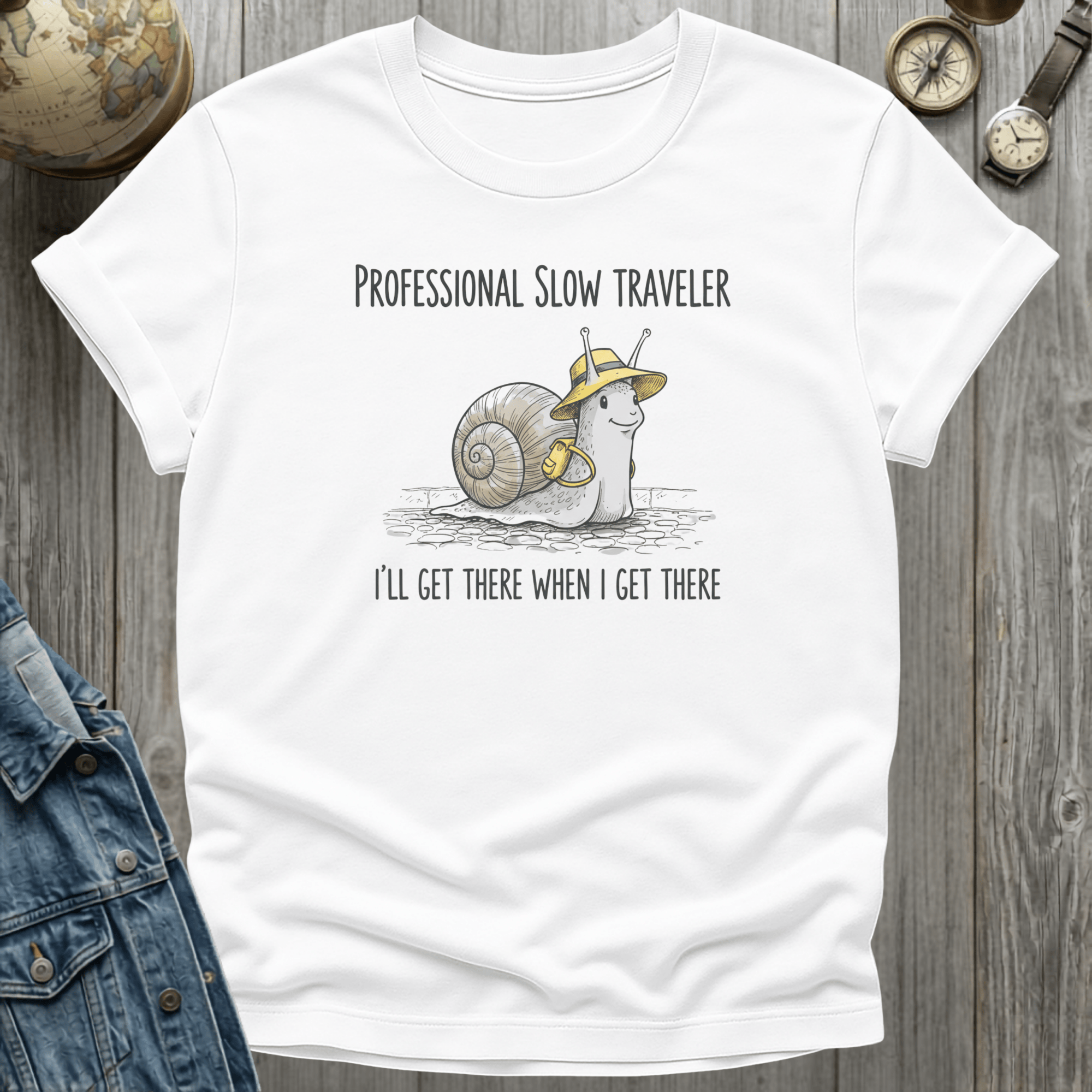 Slow Traveler Snail T-Shirt
