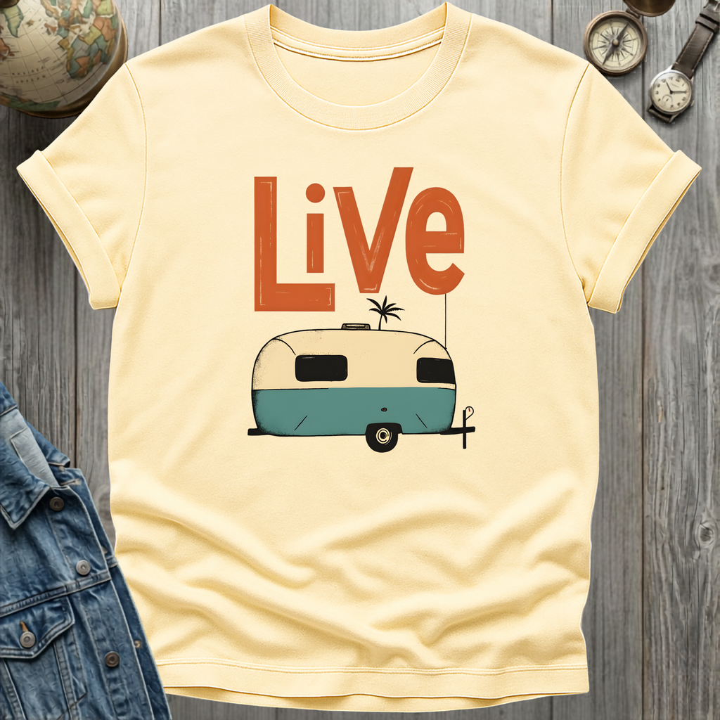 Live Solo Camper Retro T-Shirt