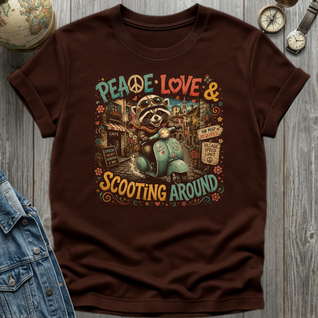 Peace Love Scoot T-Shirt