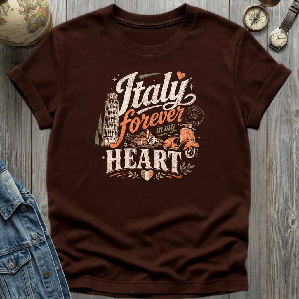 Italy Heart T-Shirt