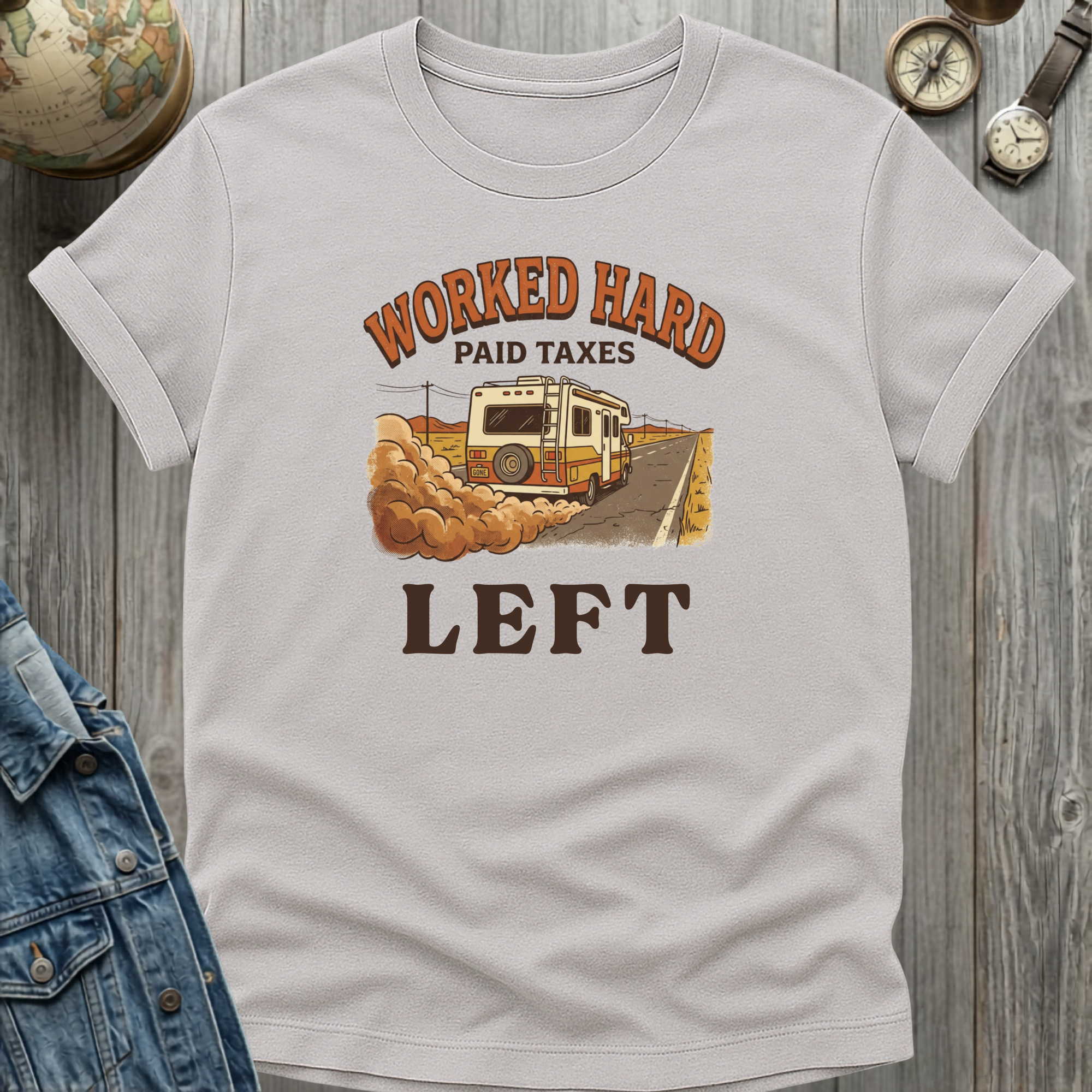 Worked Hard Left T-Shirt