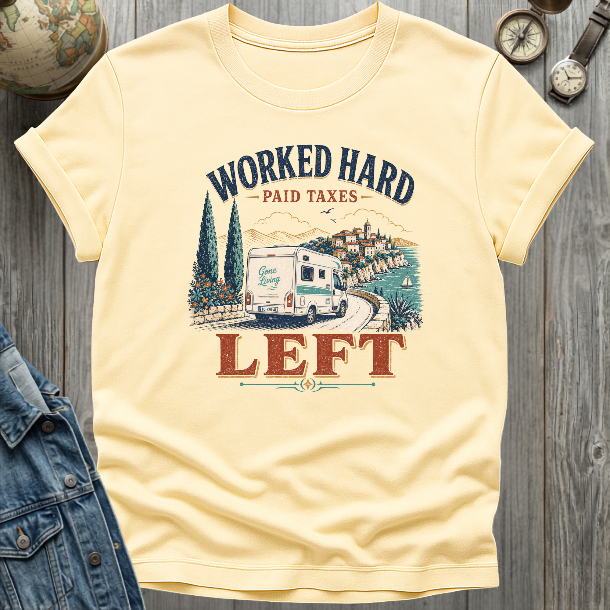Worked Hard Left T-Shirt