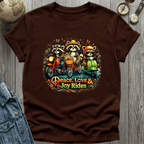 Peace Love Joy Rides Raccoon T-Shirt