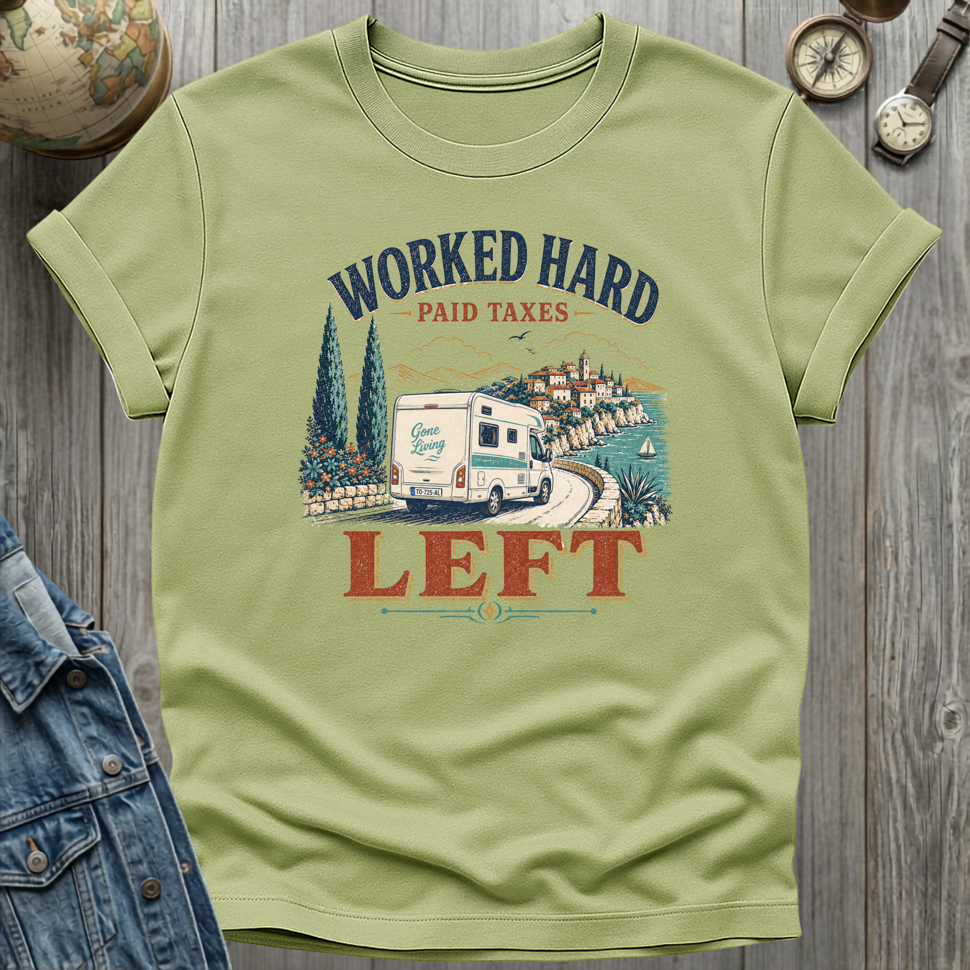Worked Hard Left T-Shirt