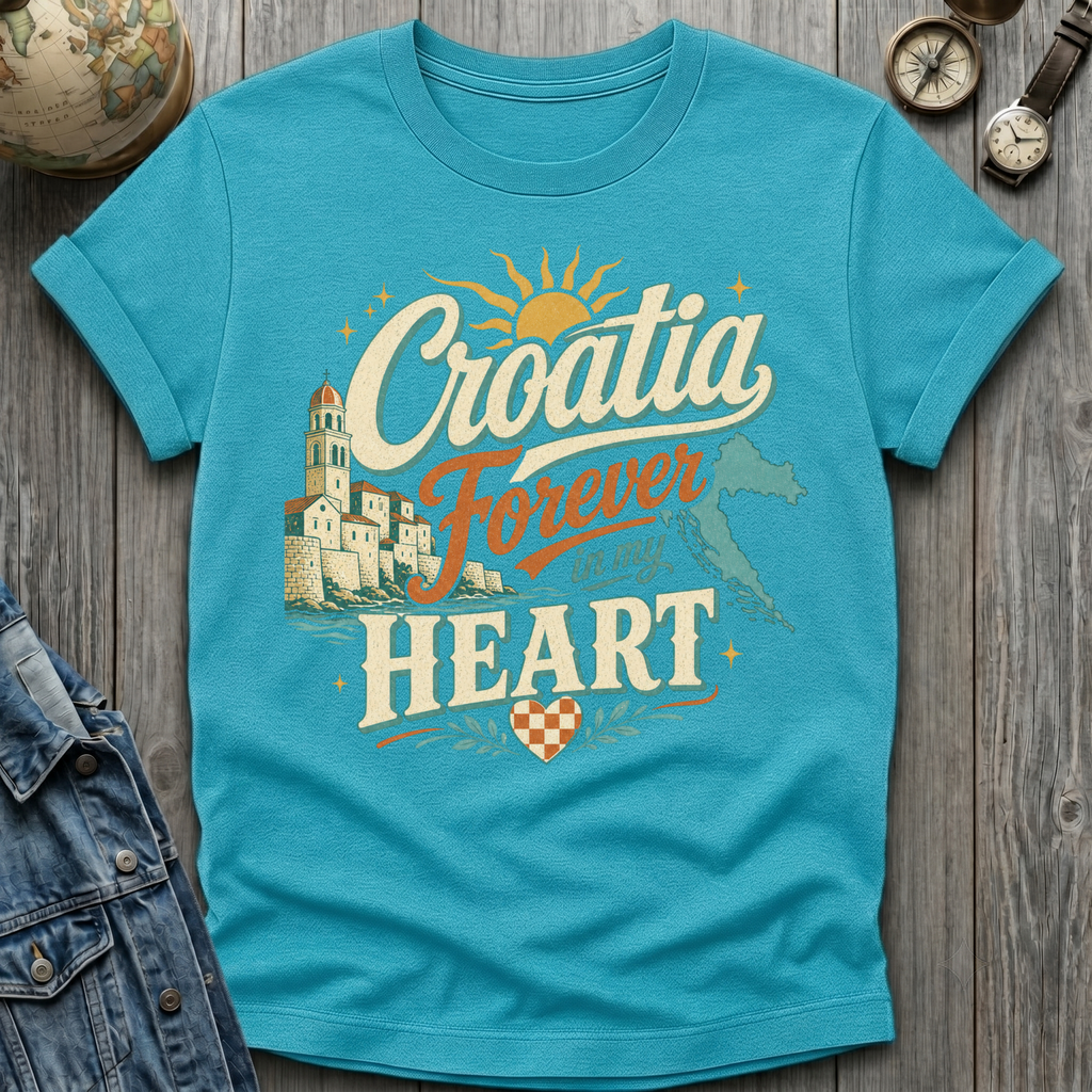 Croatia Heart T-Shirt
