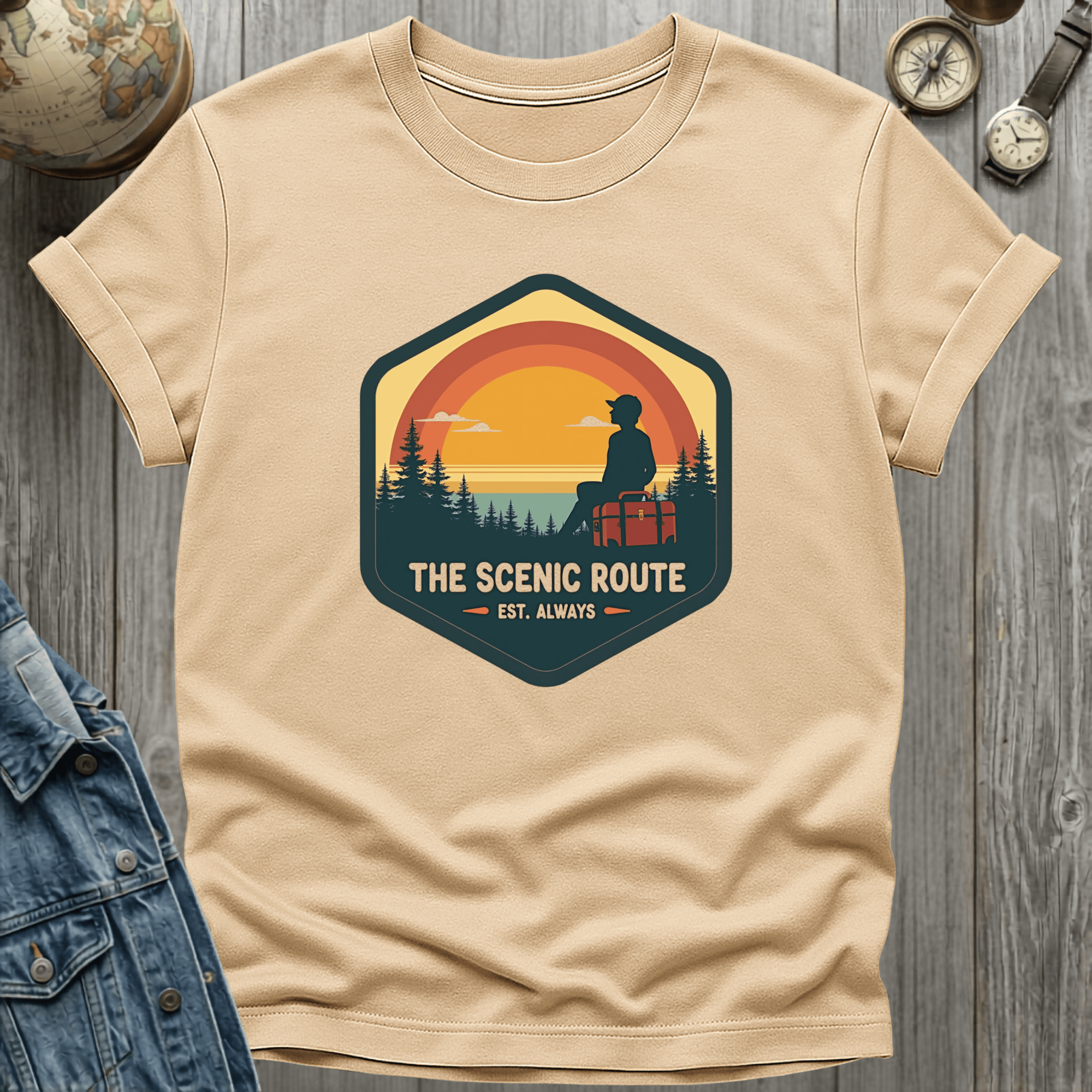 Scenic Route Est Always T-Shirt