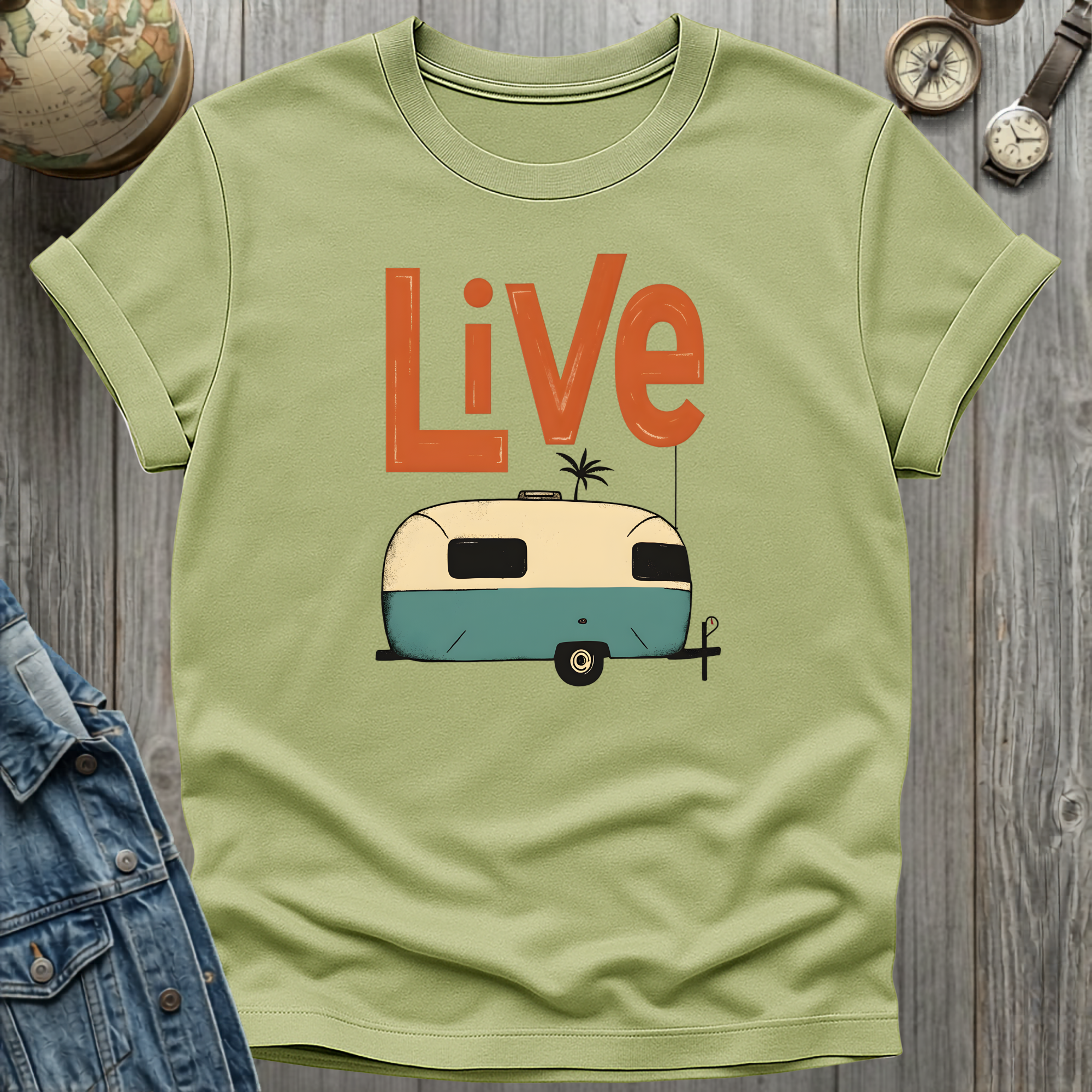 Live Solo Camper Retro T-Shirt