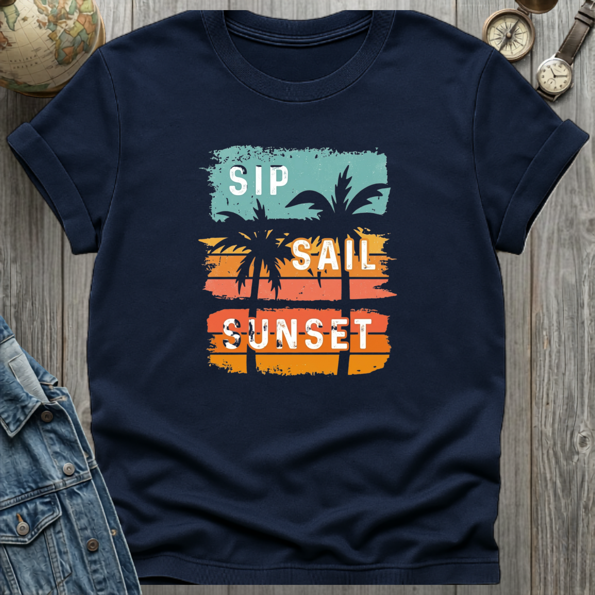 Sip Sail Sunset T-Shirt