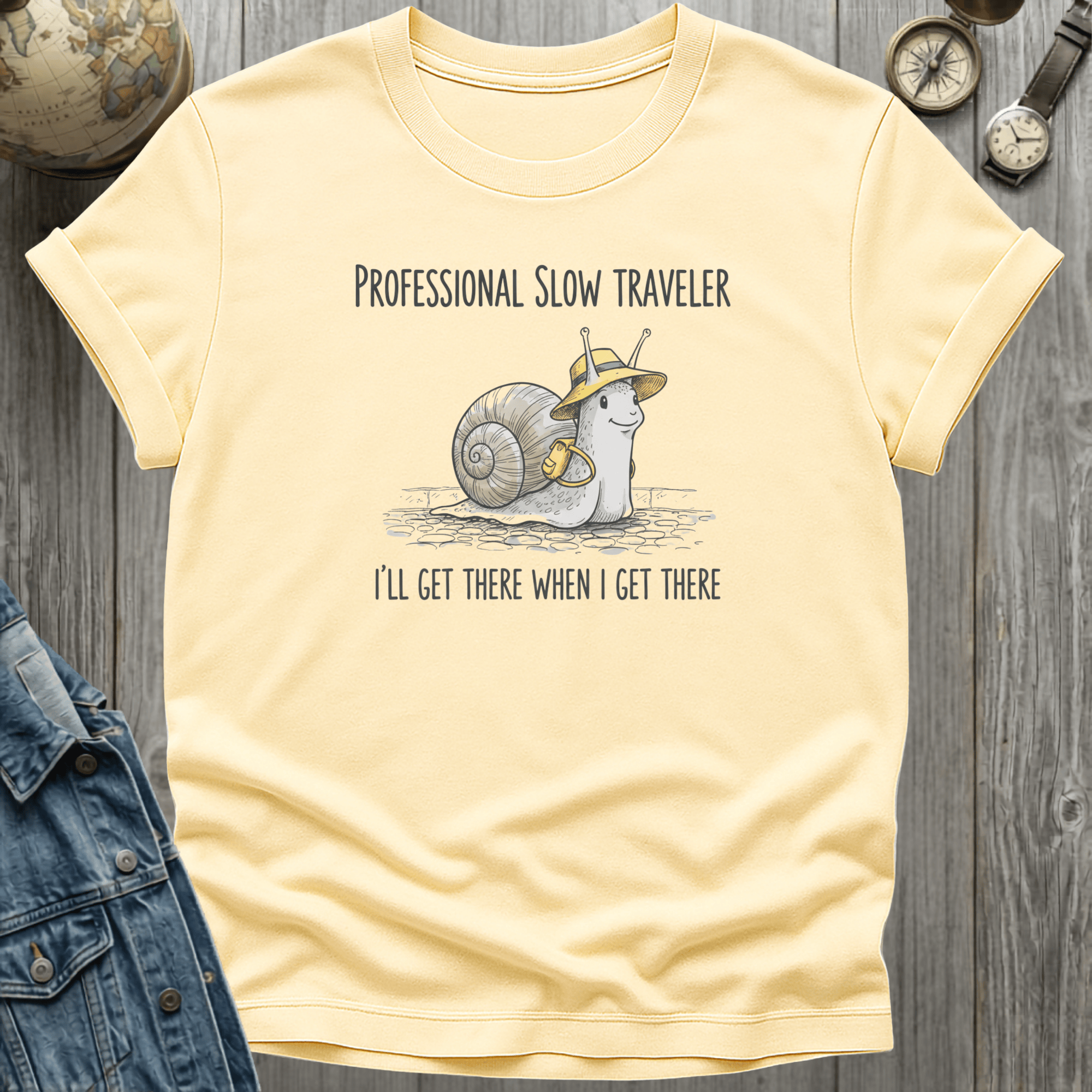 Slow Traveler Snail T-Shirt