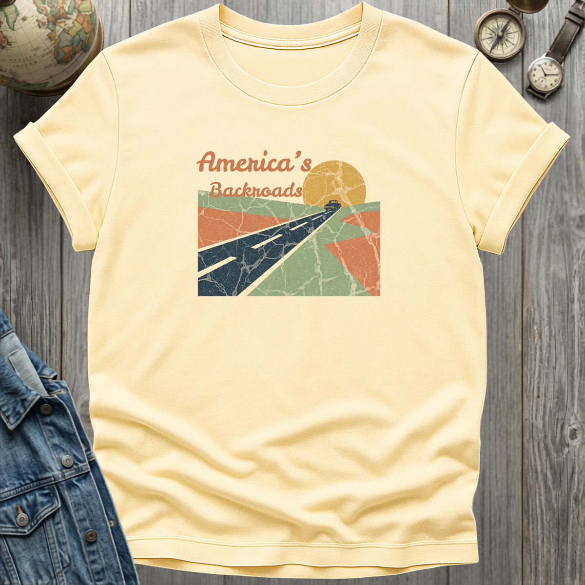 America Backroads Retro T-Shirt