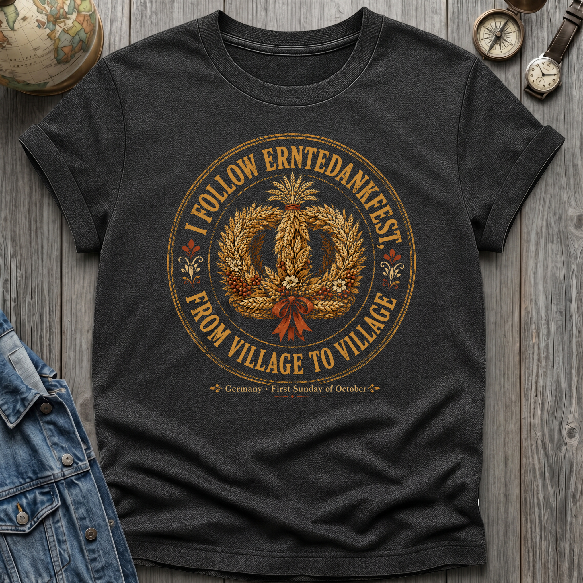 Erntedankfest Wreath T-Shirt