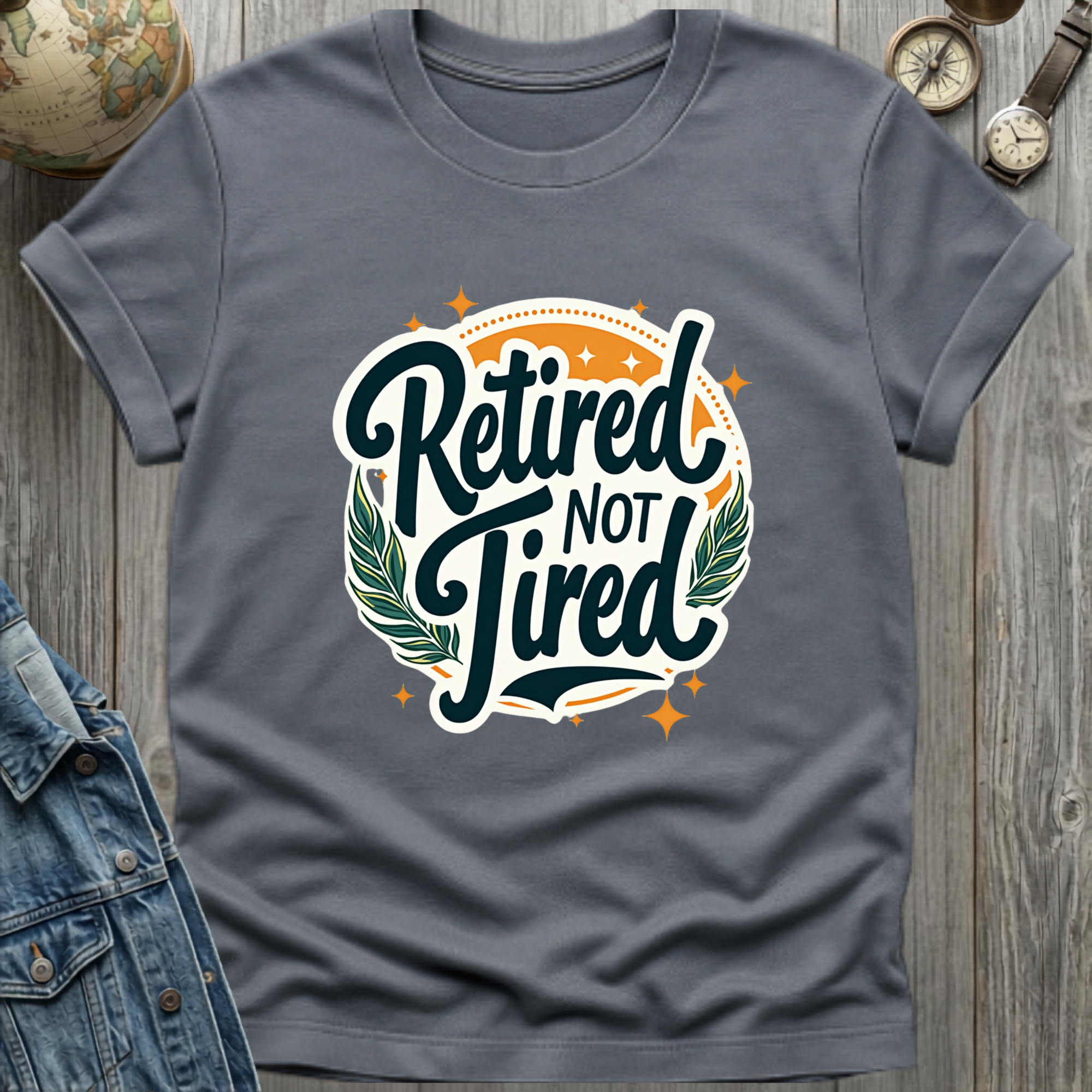 Retired Not Tired Stars T-Shirt