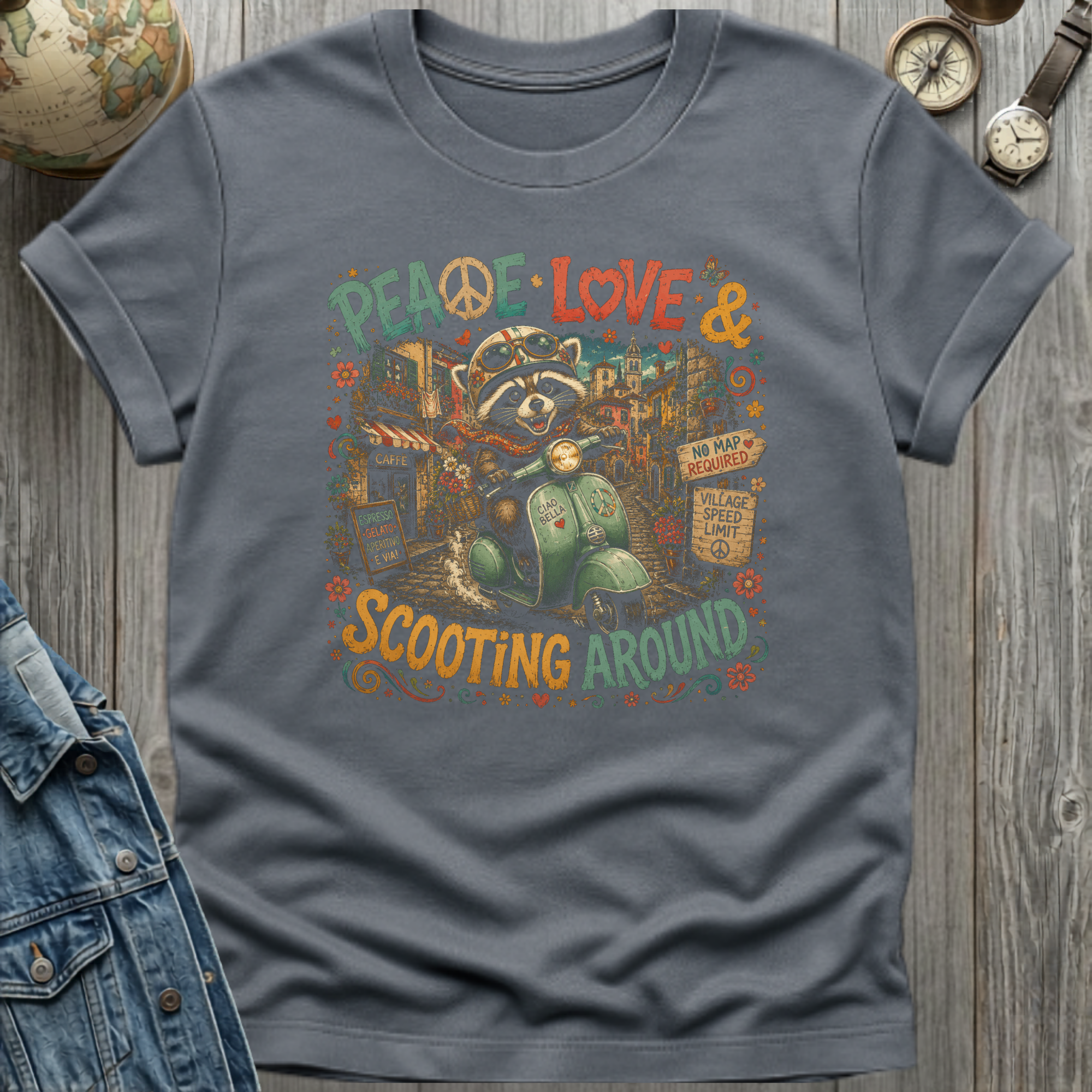 Peace Love Scoot T-Shirt