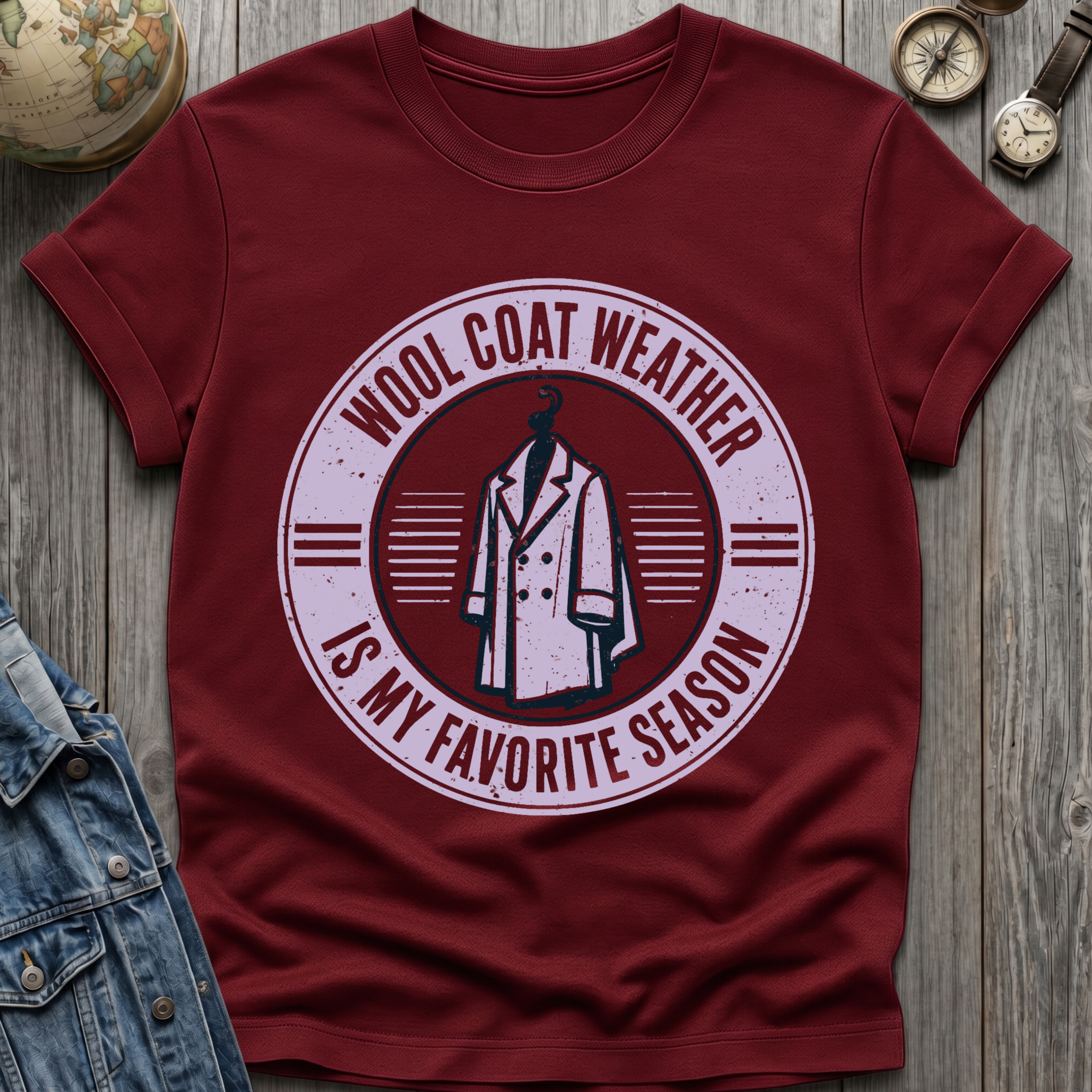 Wool Coat T-Shirt