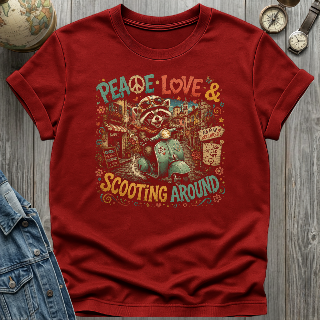 Peace Love Scoot T-Shirt