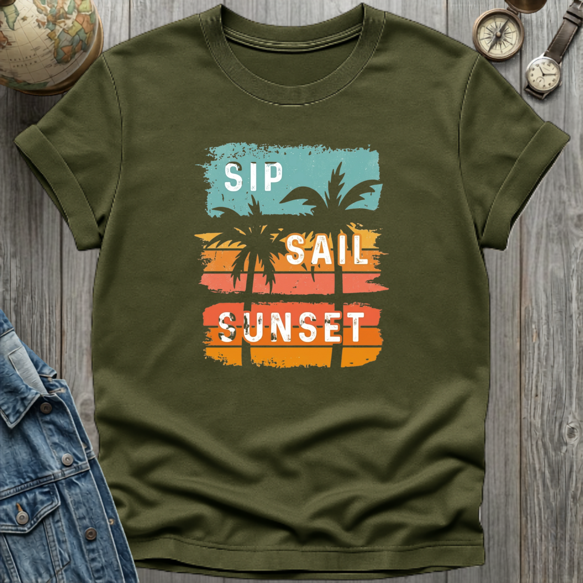 Sip Sail Sunset T-Shirt