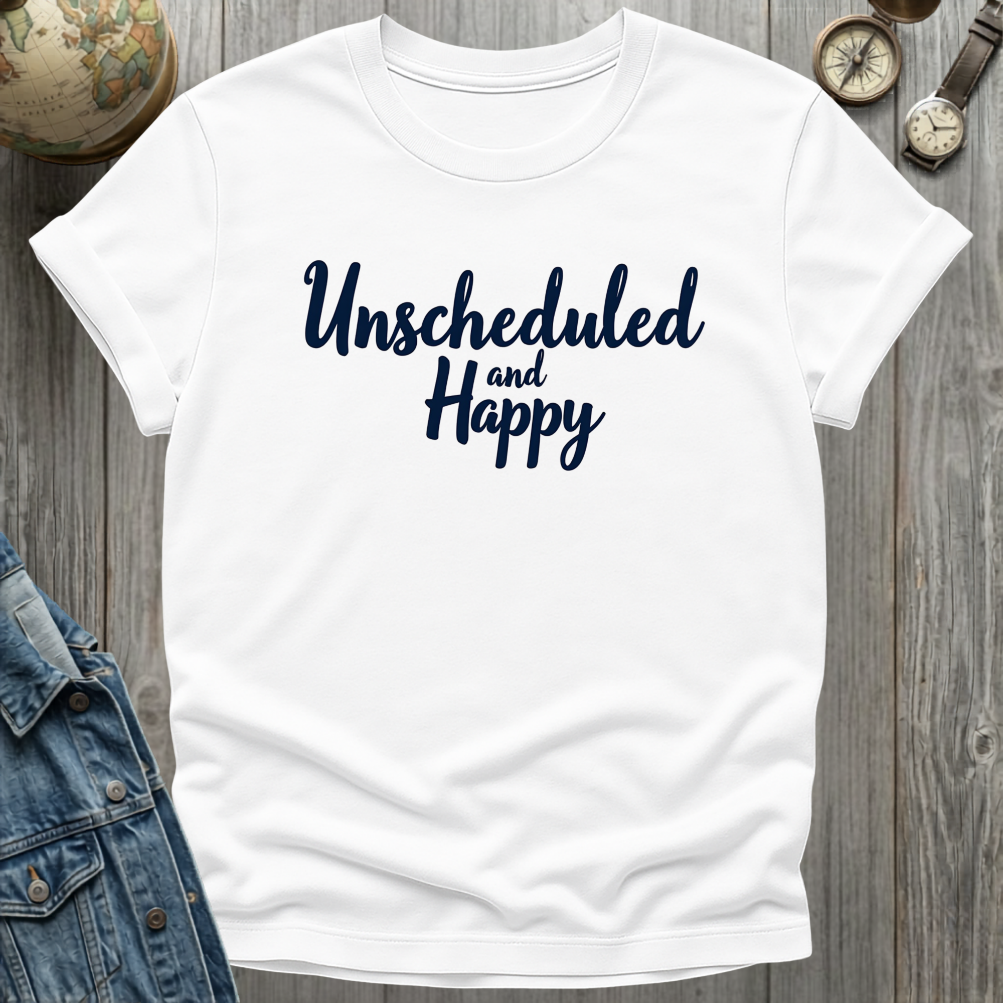 Unscheduled and Happy T-Shirt