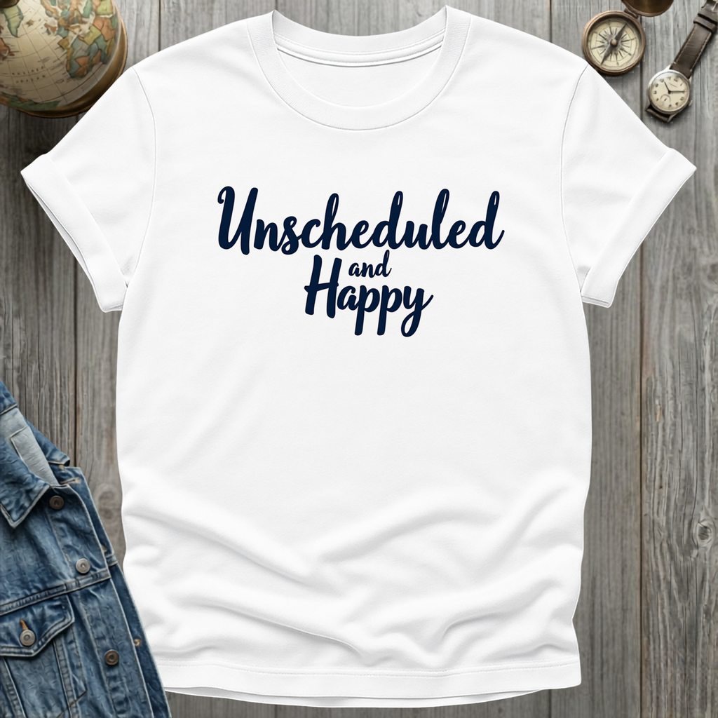 Unscheduled and Happy T-Shirt