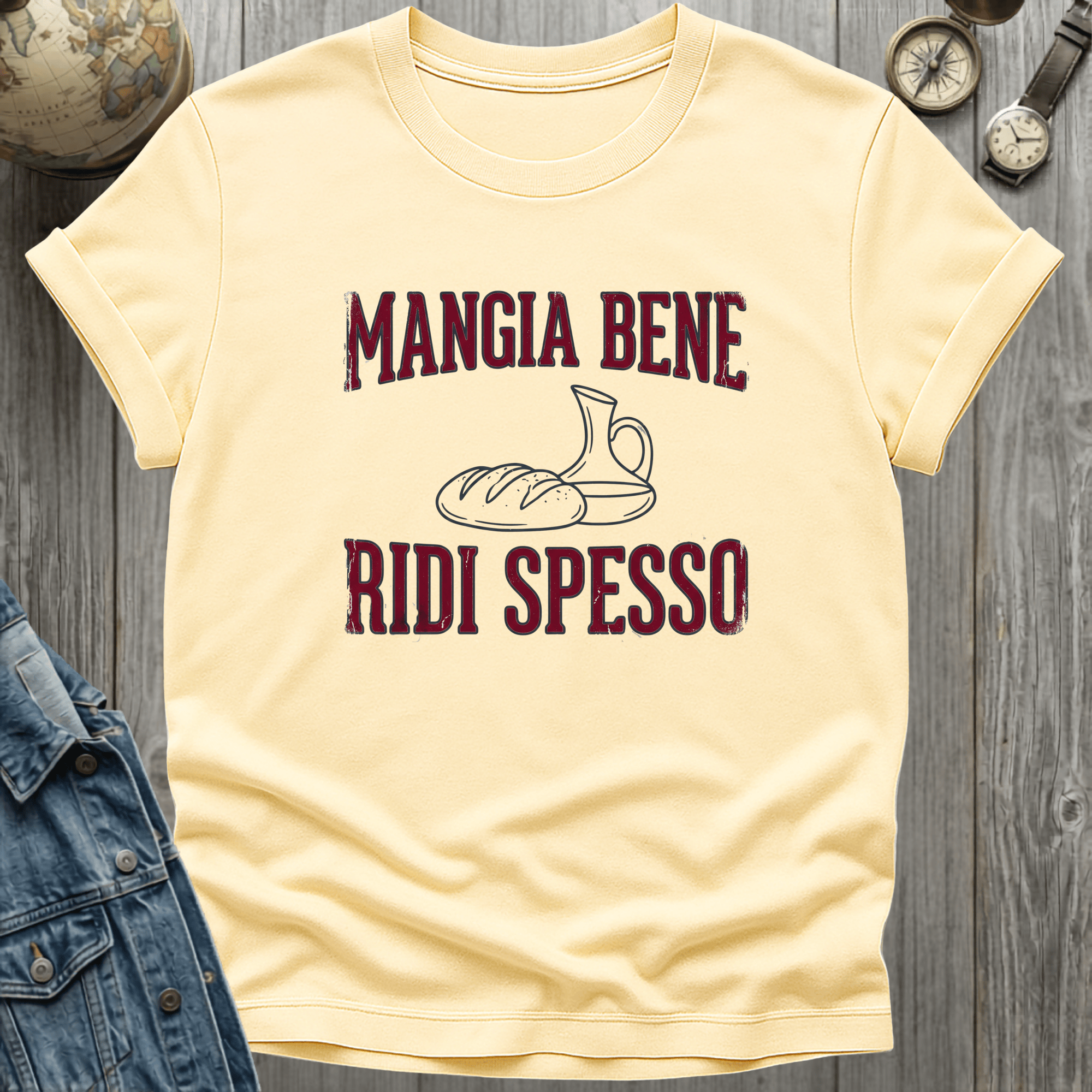Mangia Bene Ridi Spesso T-Shirt