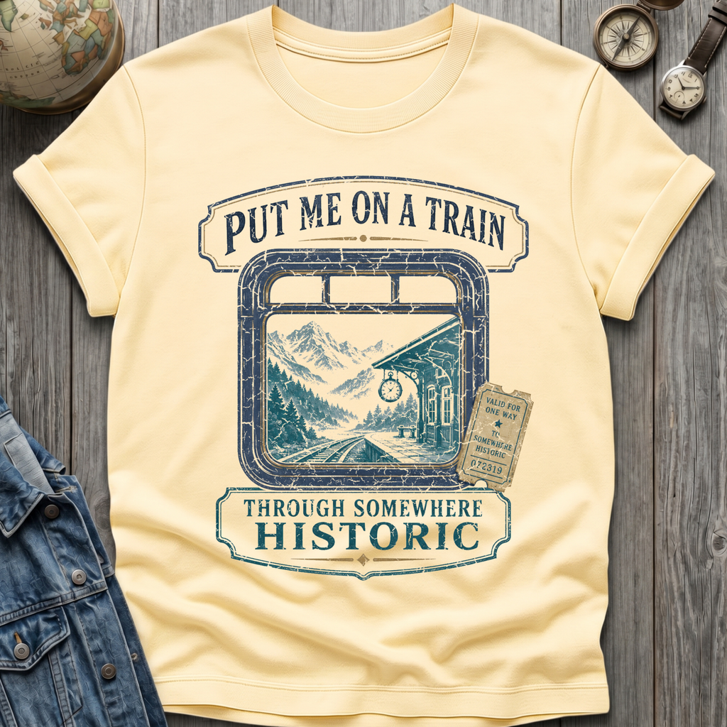 On A Train T-Shirt