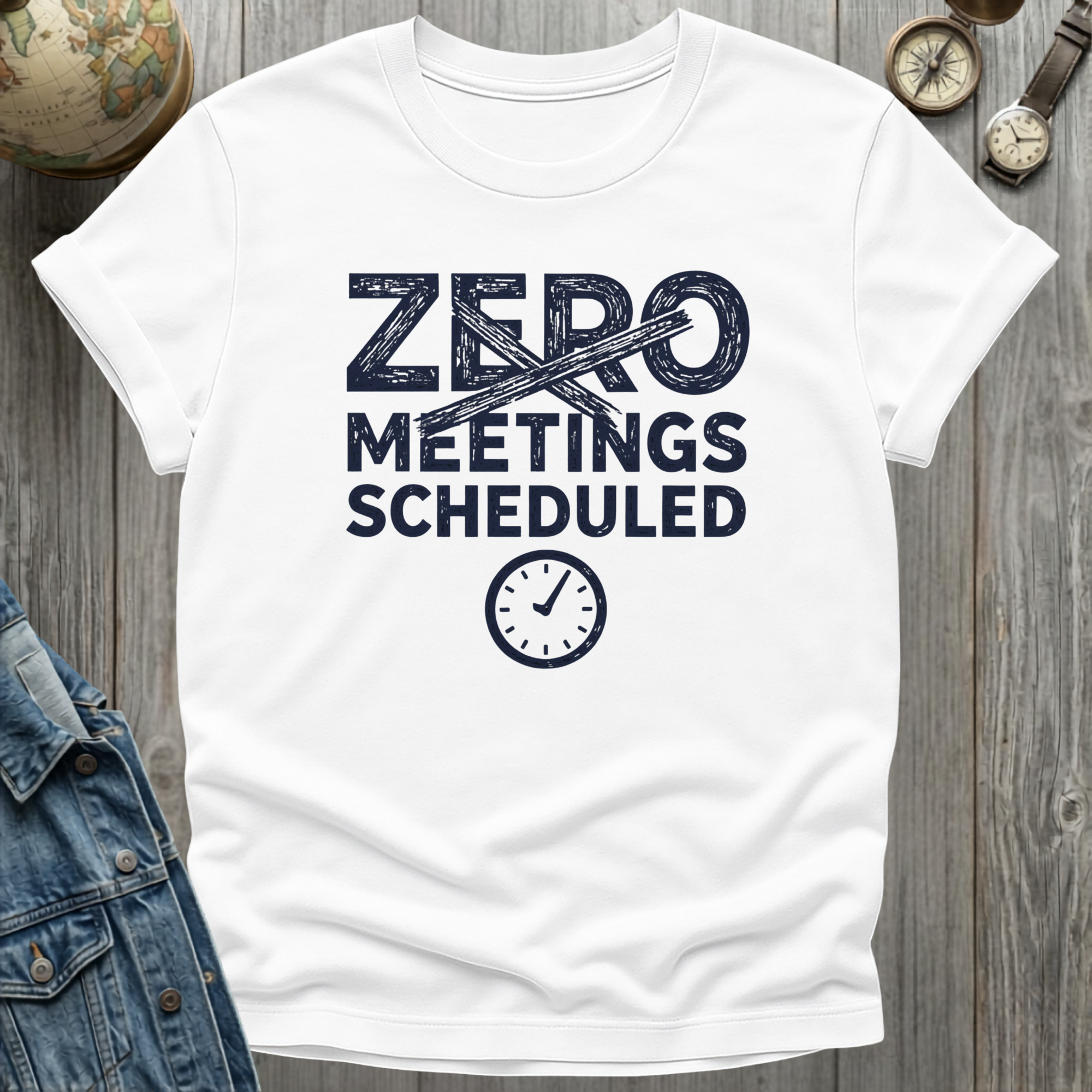Zero Meetings Scheduled T-Shirt