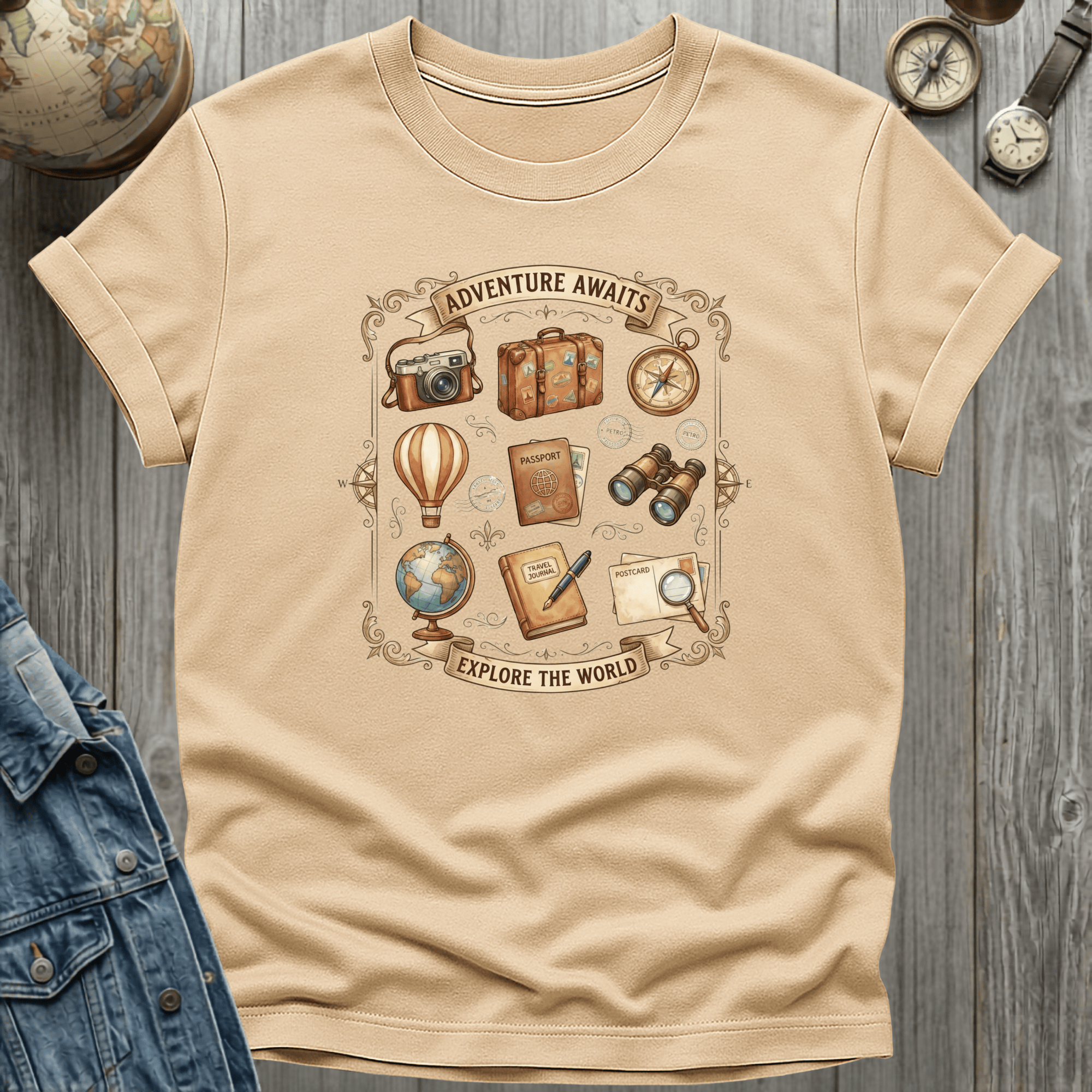 Old World Charm Travel T-shirt