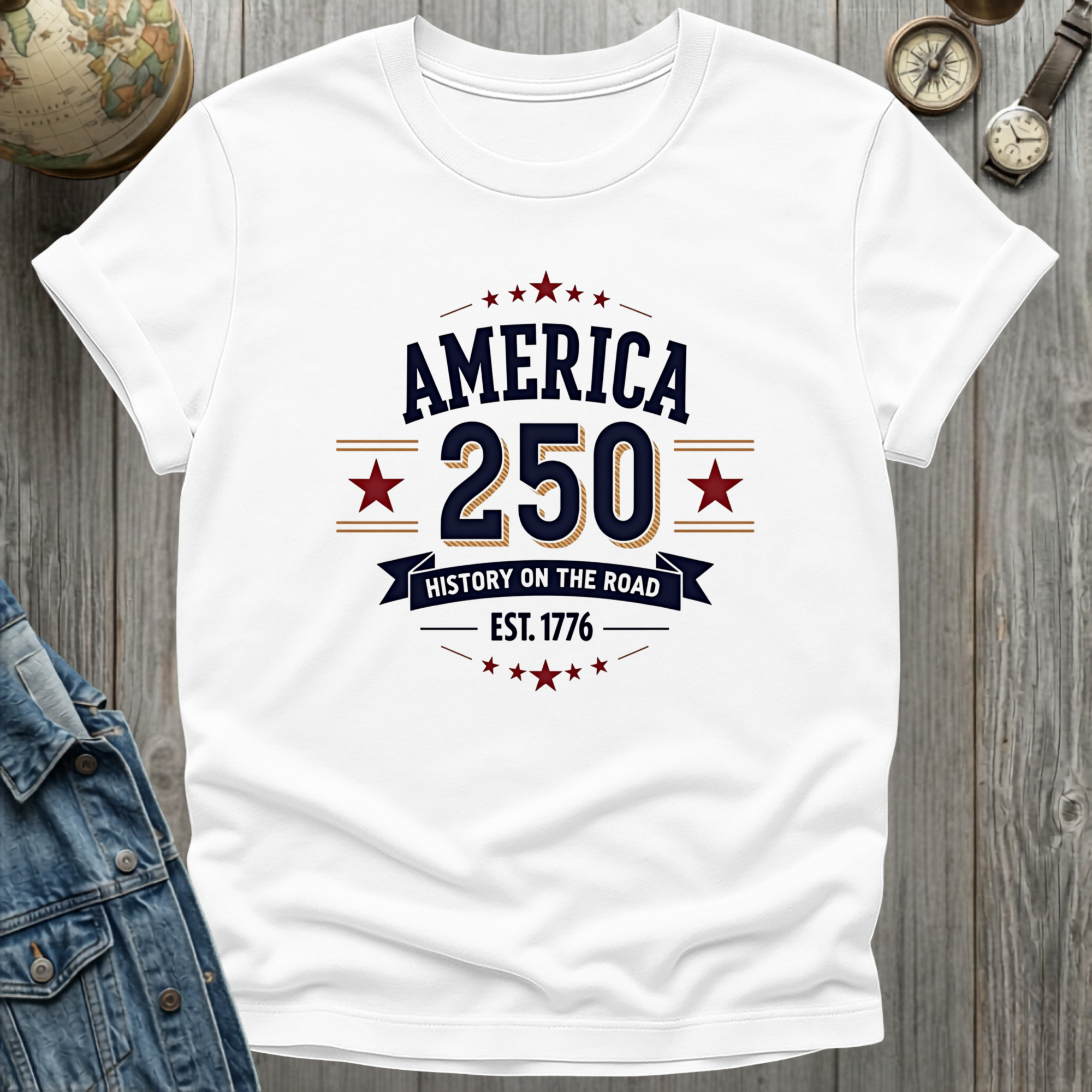 America 250 History on the Road T-Shirt