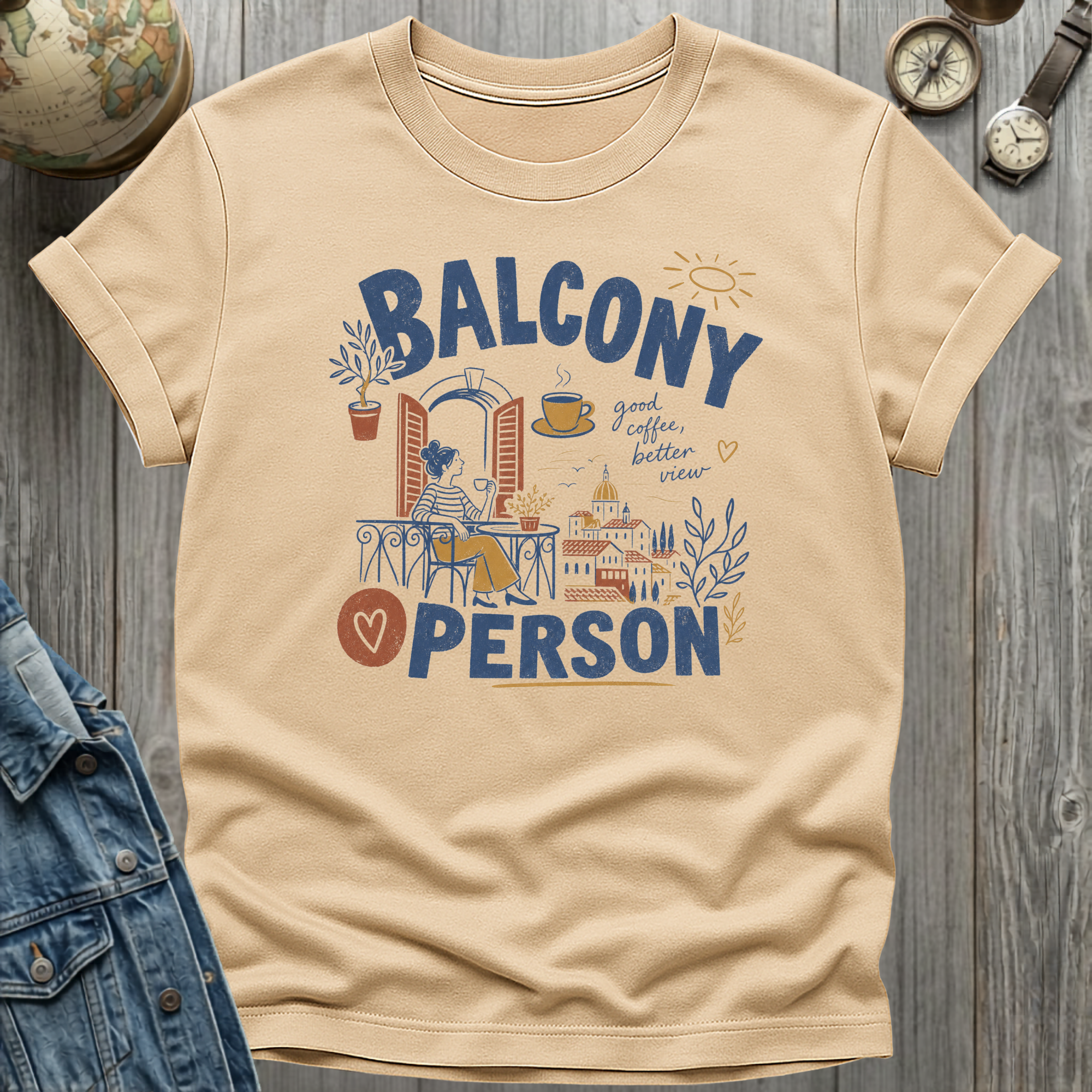 Balcony Person T-Shirt