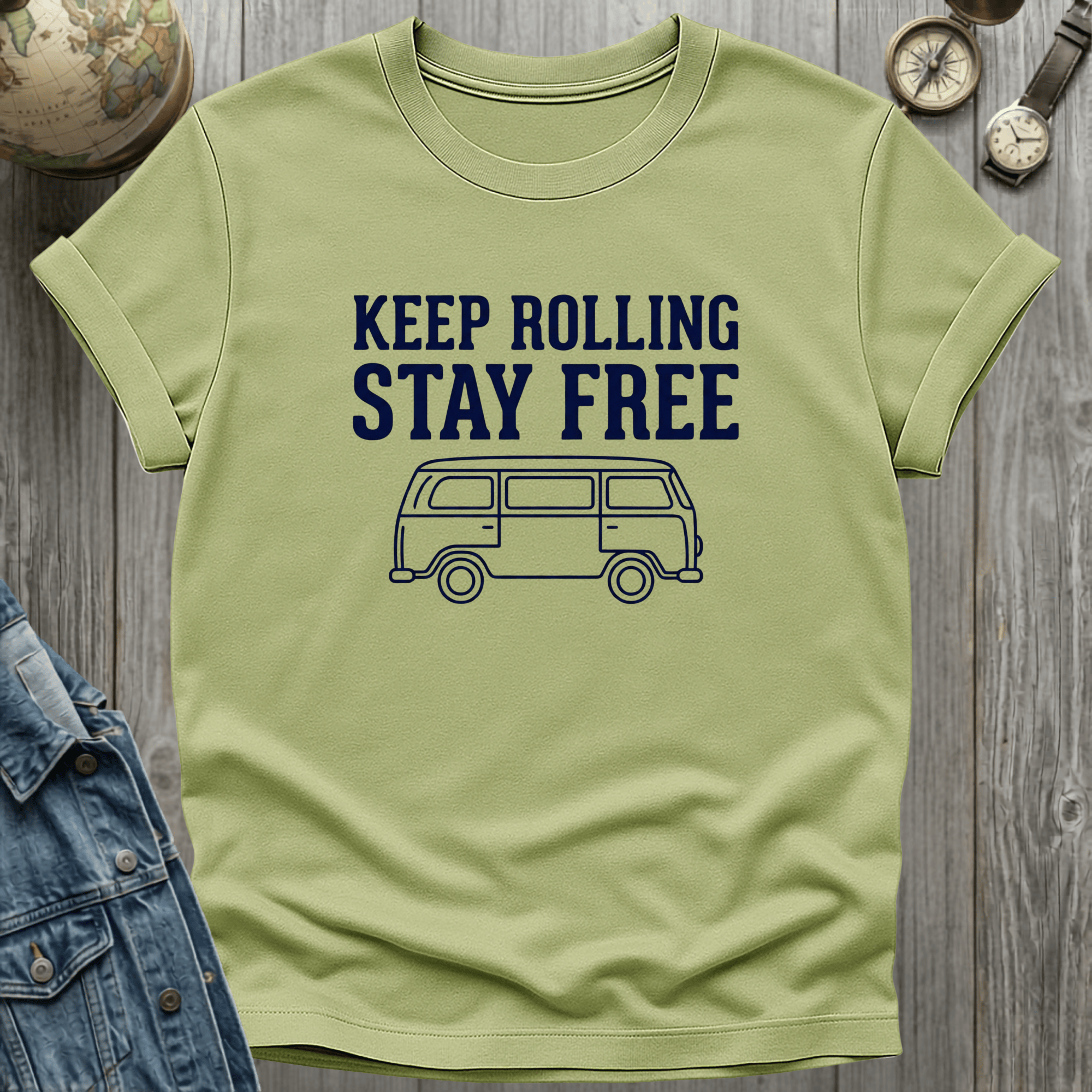 Keep Rolling Stay Free T-Shirt