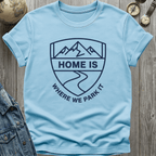 Home is Where We Park Badge T-Shirt