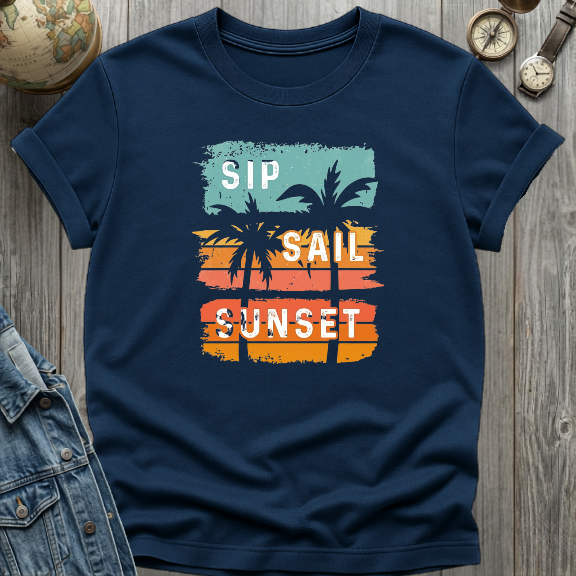 Sip Sail Sunset T-Shirt