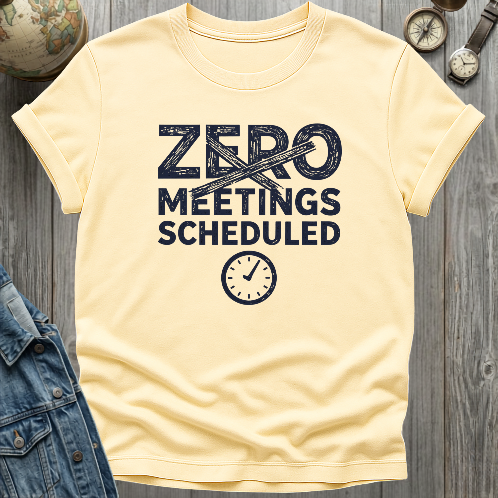 Zero Meetings Scheduled T-Shirt