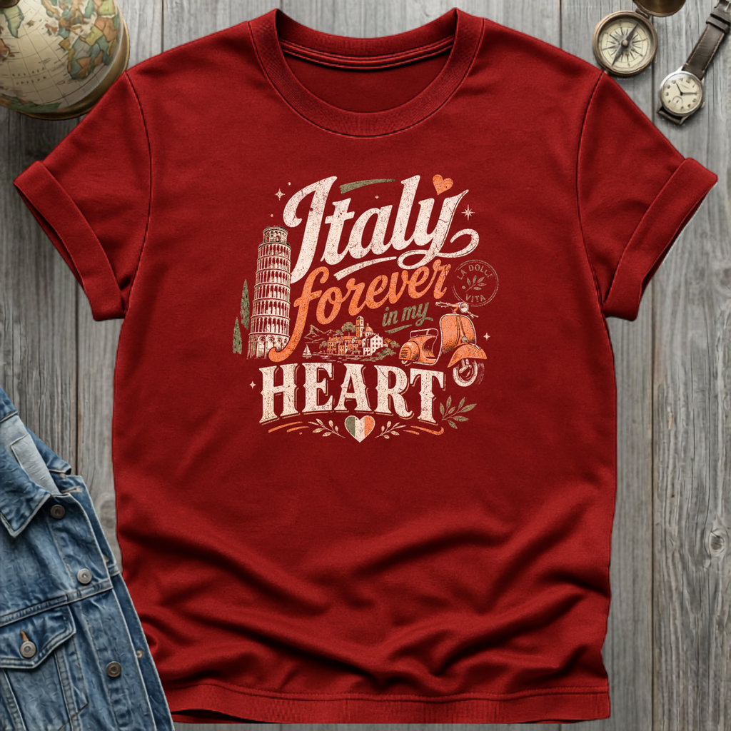 Italy Heart T-Shirt