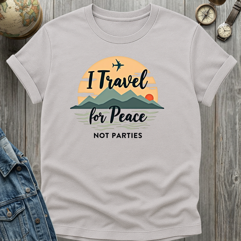 Travel For Peace Not Parties T-Shirt