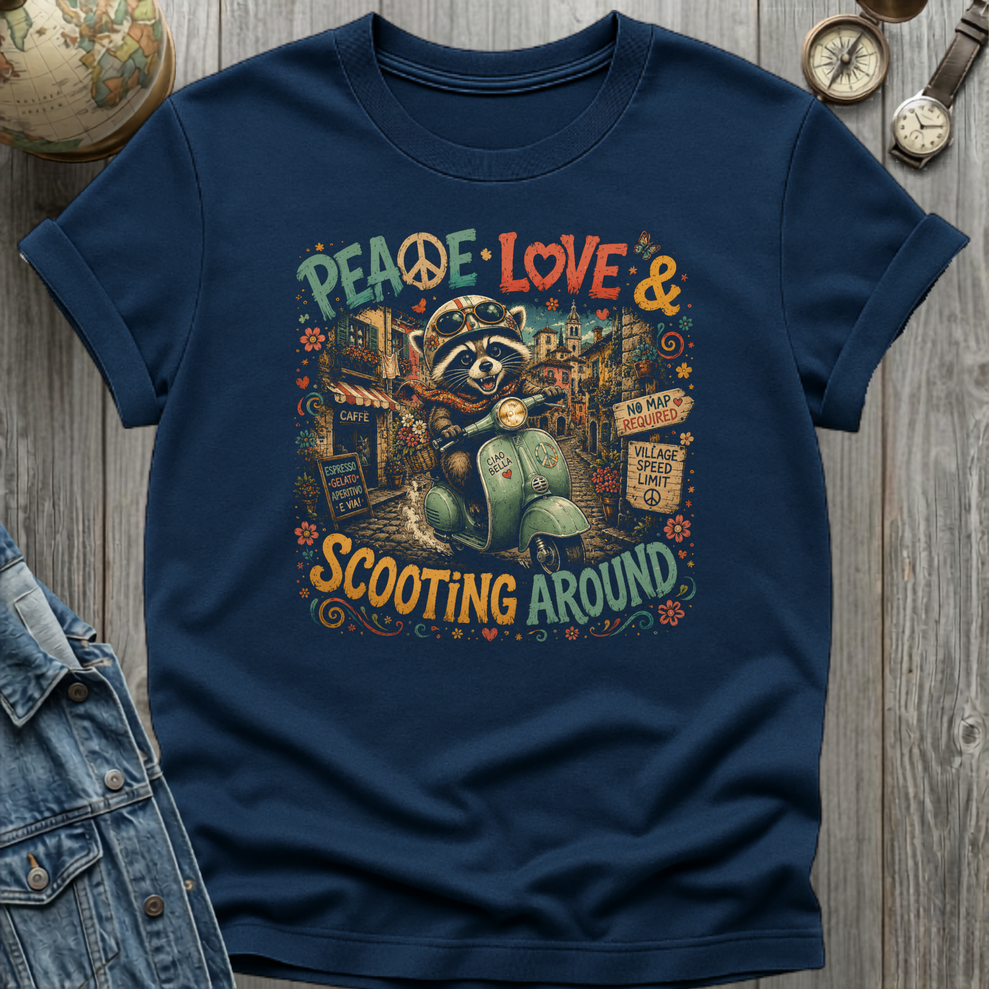 Peace Love Scoot T-Shirt