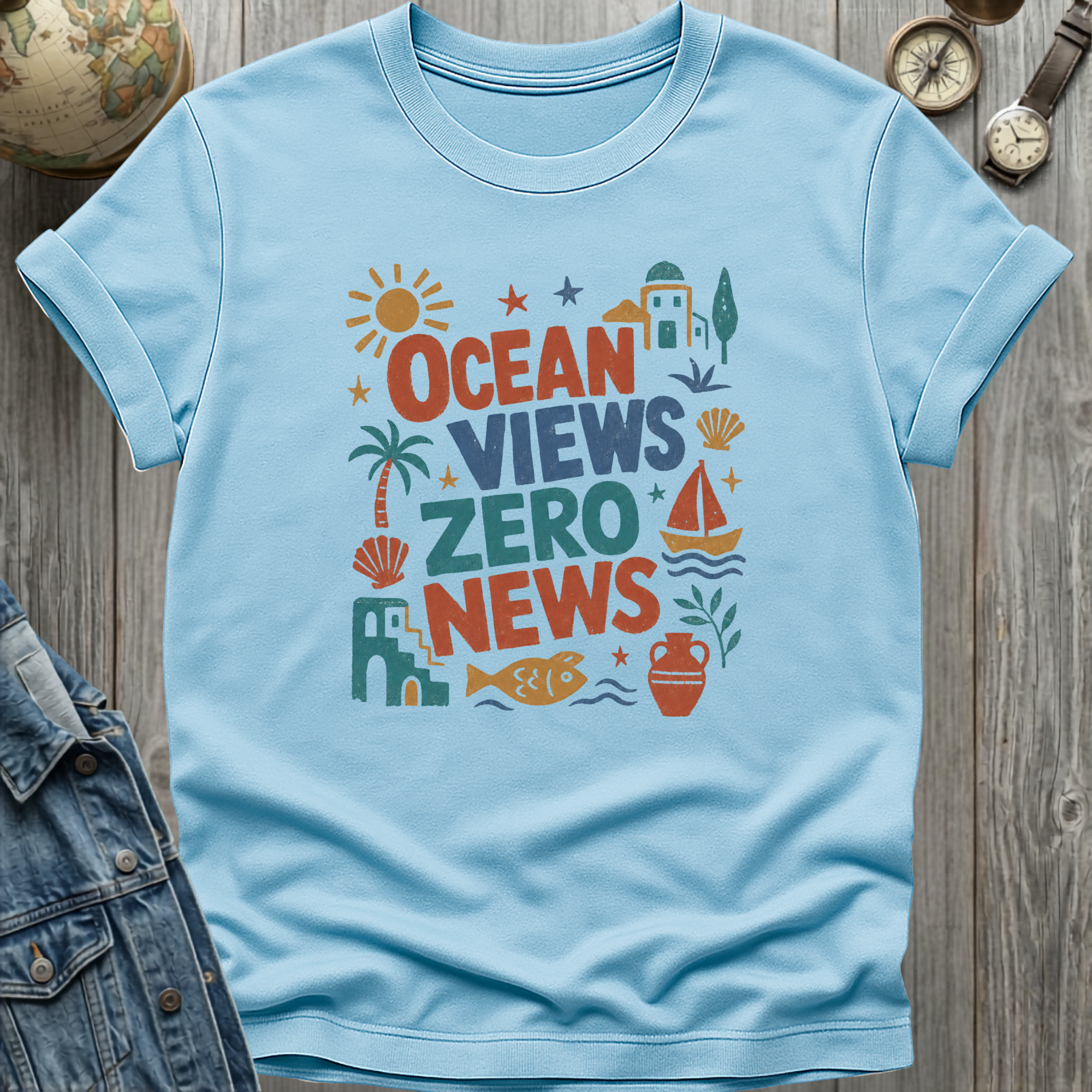 Ocean Views Zero News T-Shirt