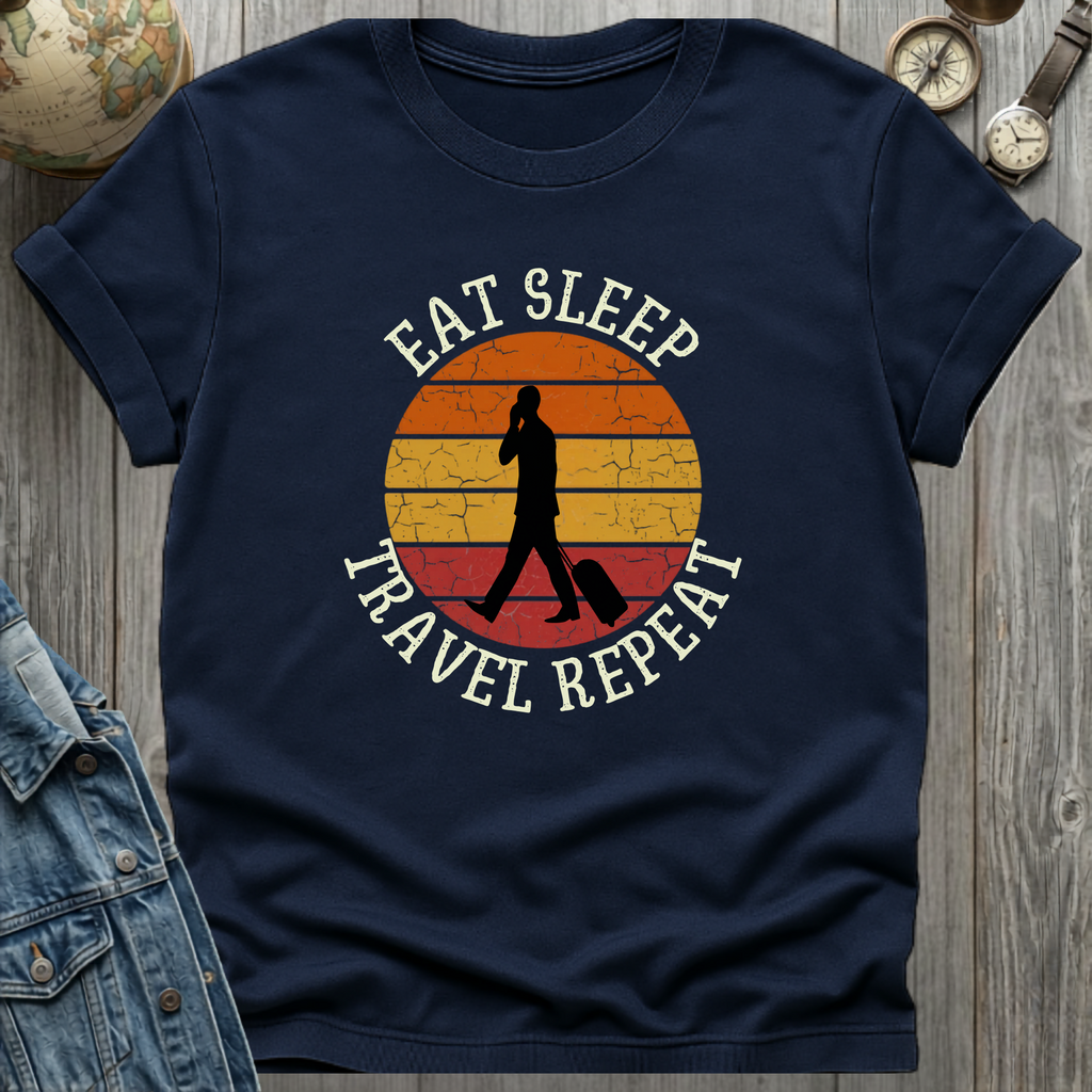 Retro Eat Sleep T-Shirt