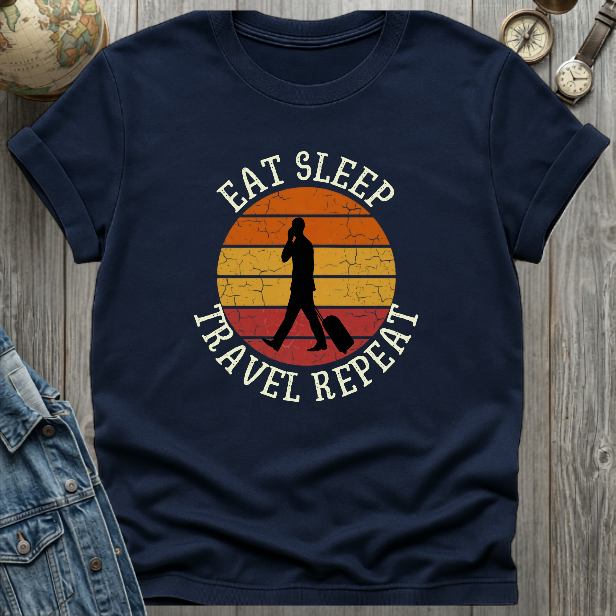 Retro Eat Sleep T-Shirt