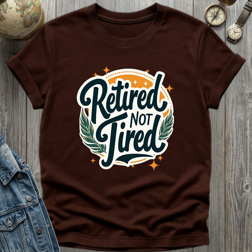 Retired Not Tired Stars T-Shirt