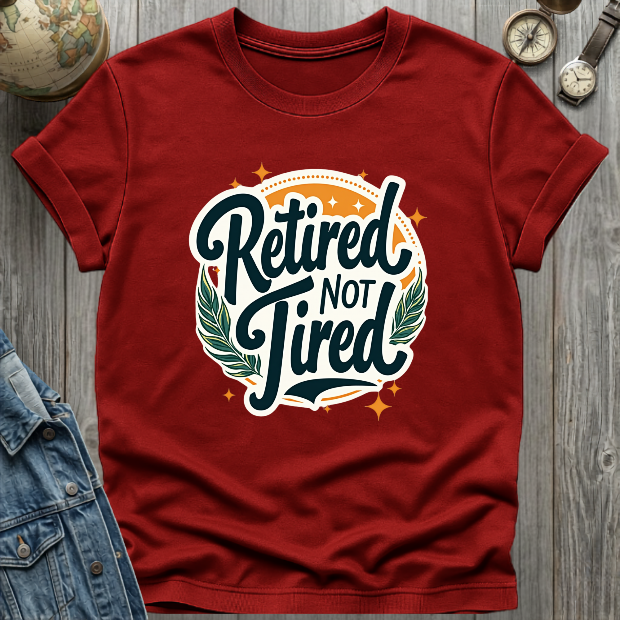 Retired Not Tired Stars T-Shirt