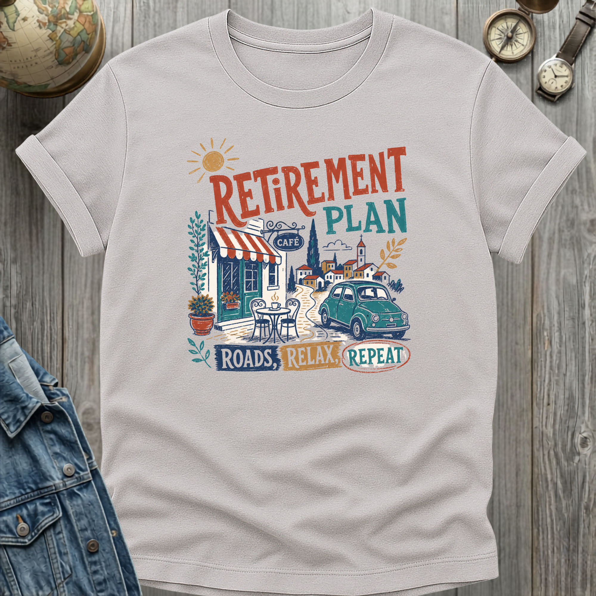 Roads, Relax, Repeat T-Shirt