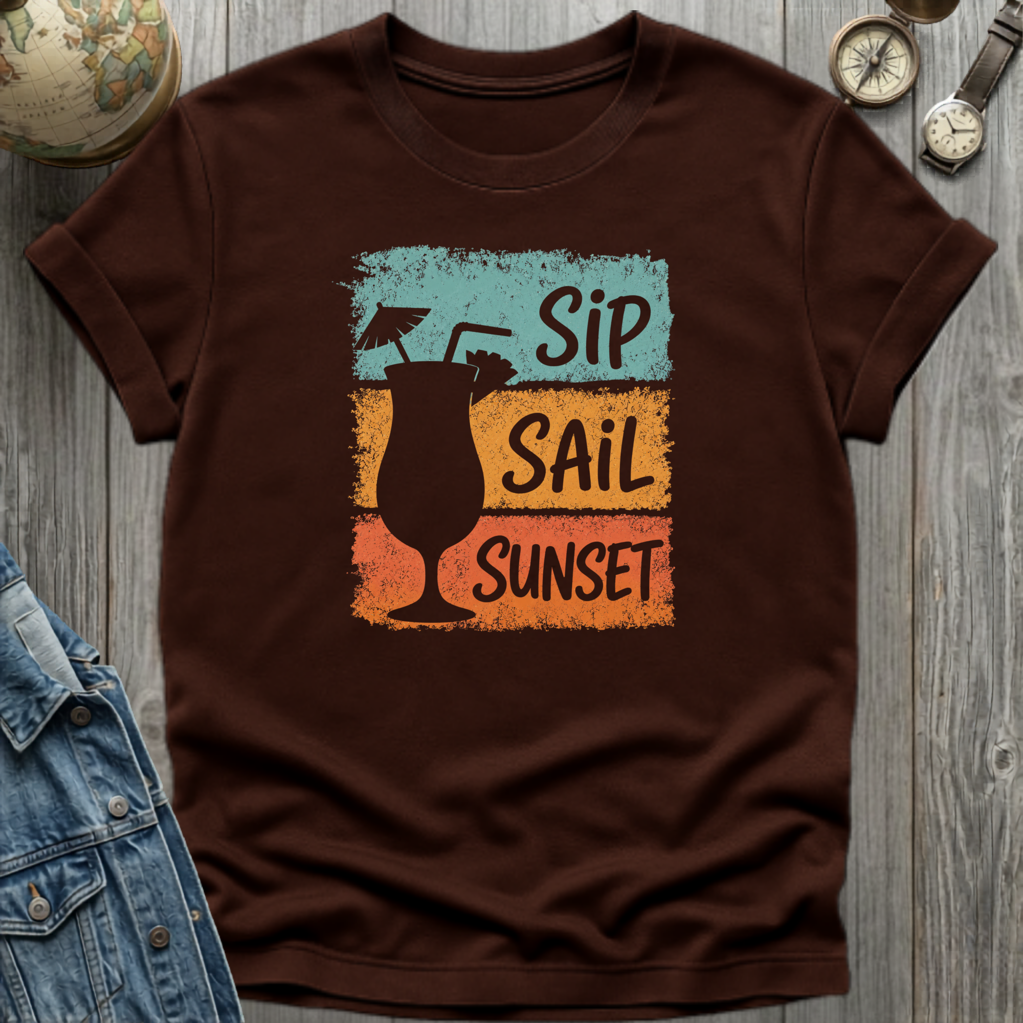 Sip Sail Sunset T-Shirt
