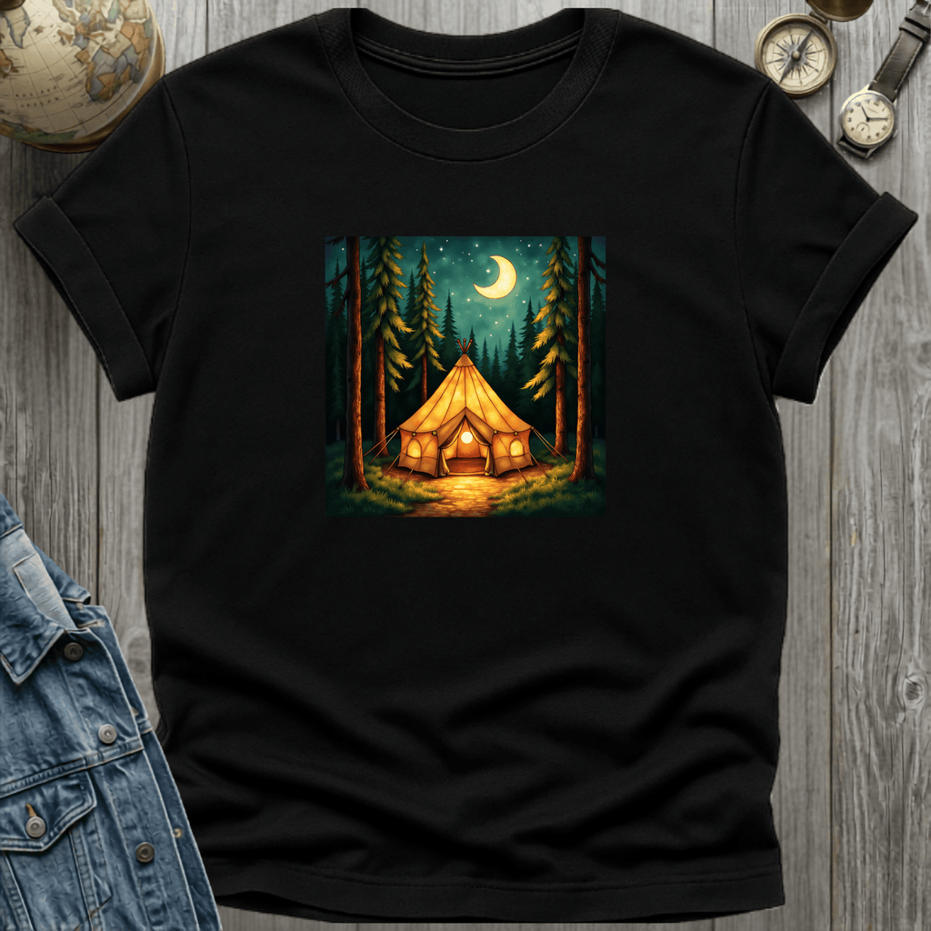 Glowing Tent Night T-Shirt