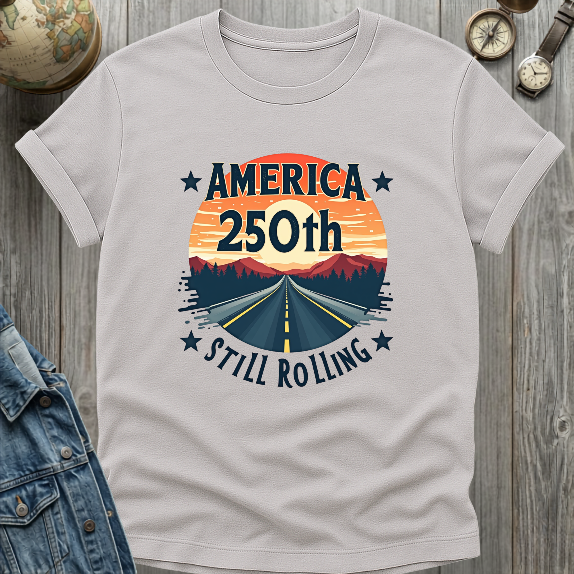 America 250th Still Rolling T-Shirt