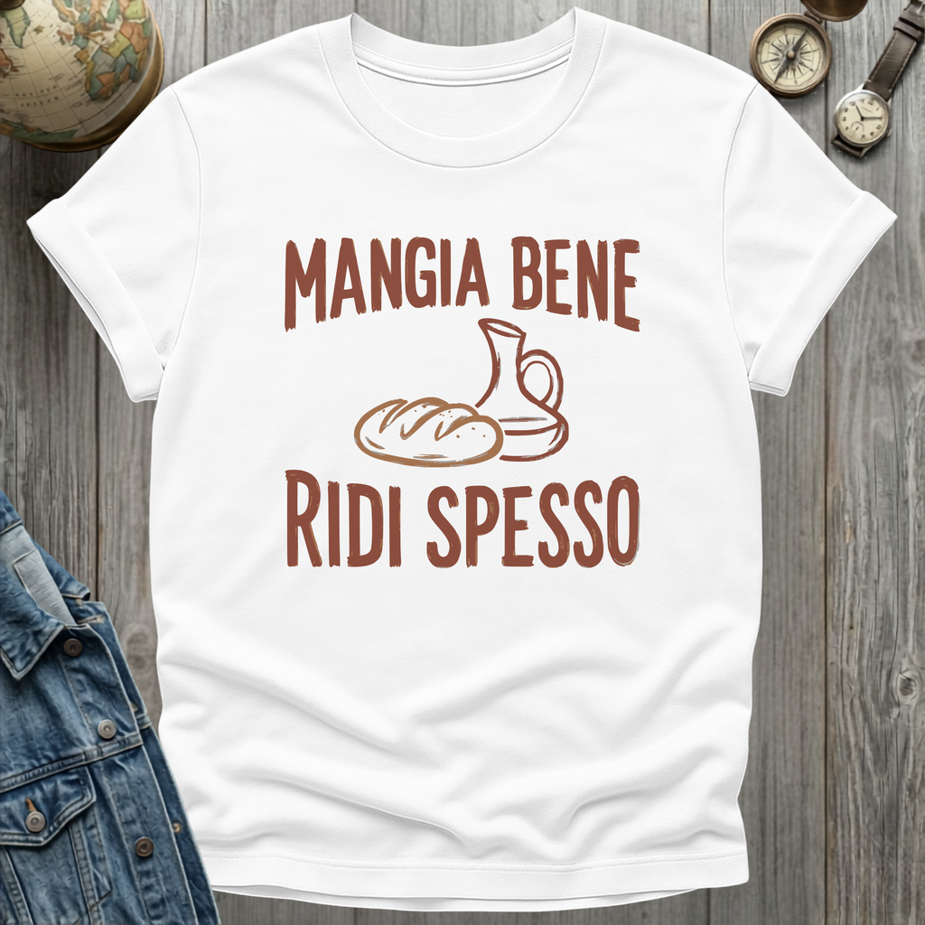 Mangia Bene Ridi Spesso T-Shirt