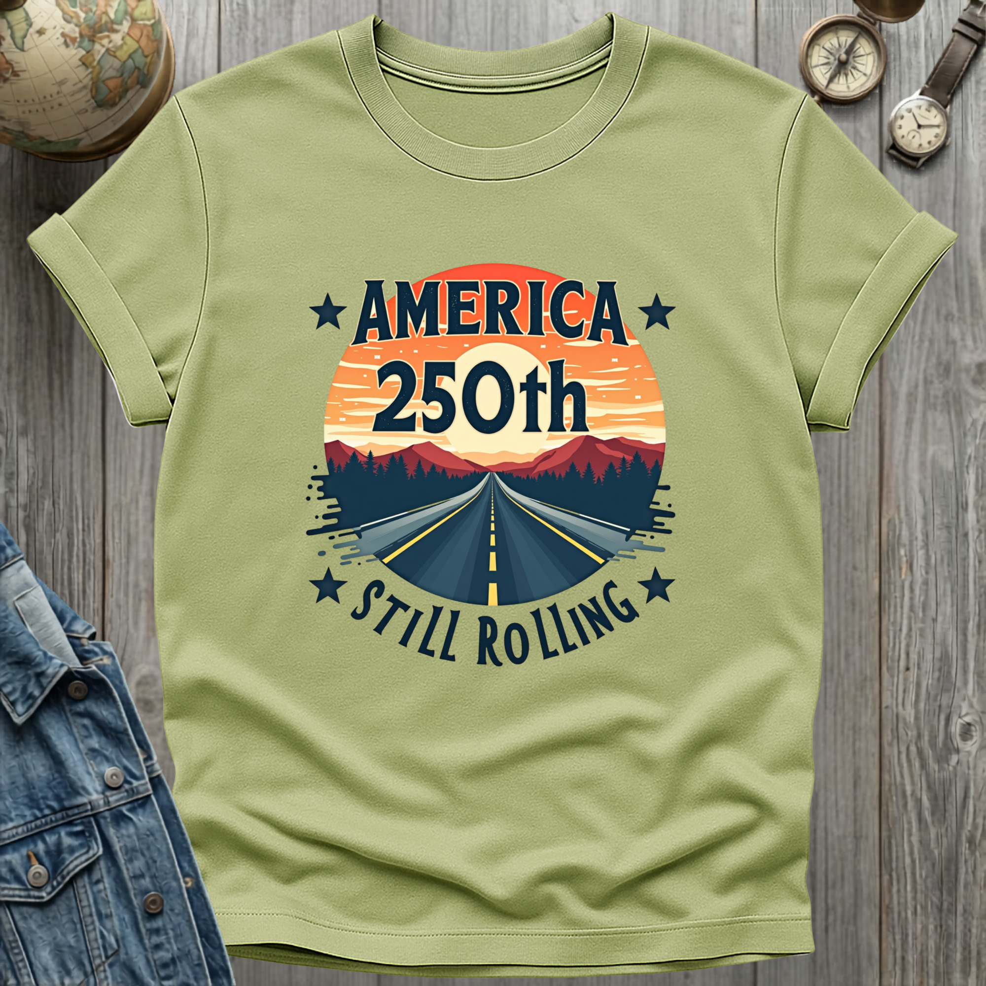 America 250th Still Rolling T-Shirt